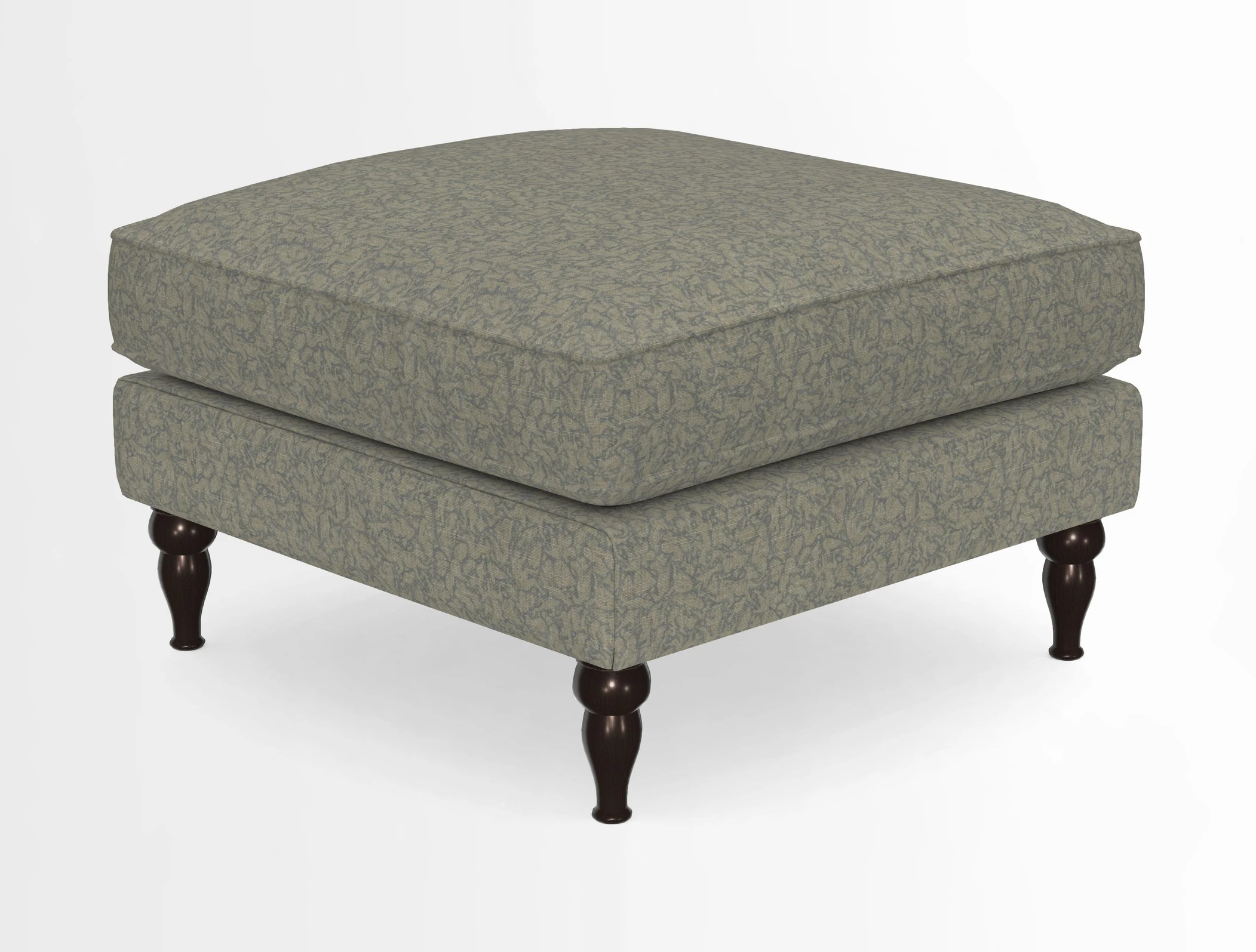 Cooksbridge Standard Footstool in Two Tone Plain Biscuit