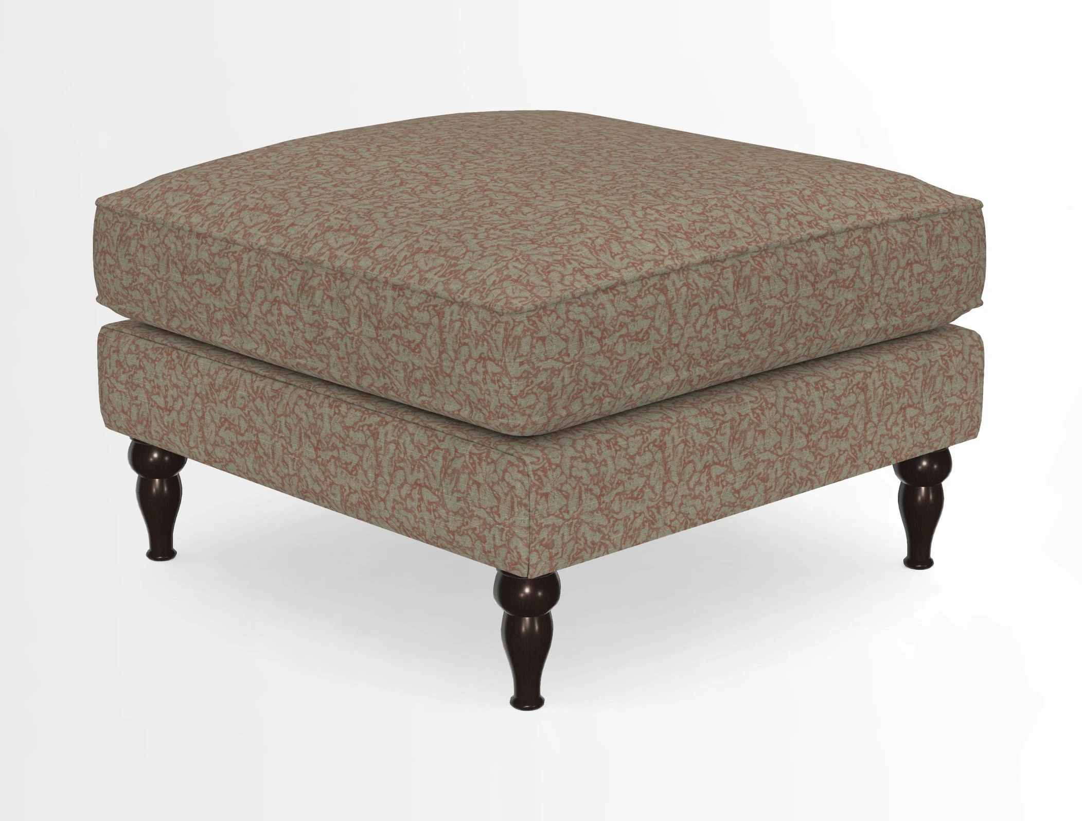 Cooksbridge Standard Footstool in Two Tone Plain Biscuit