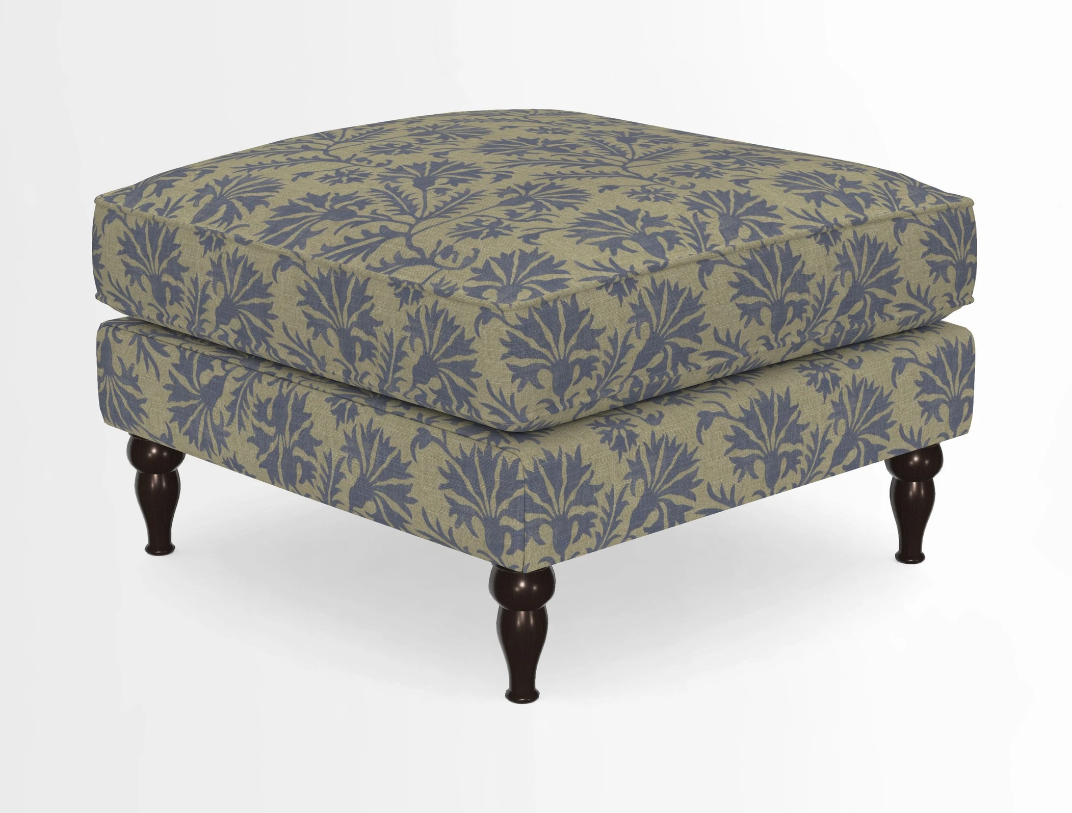 Cooksbridge Standard Footstool in Two Tone Plain Biscuit