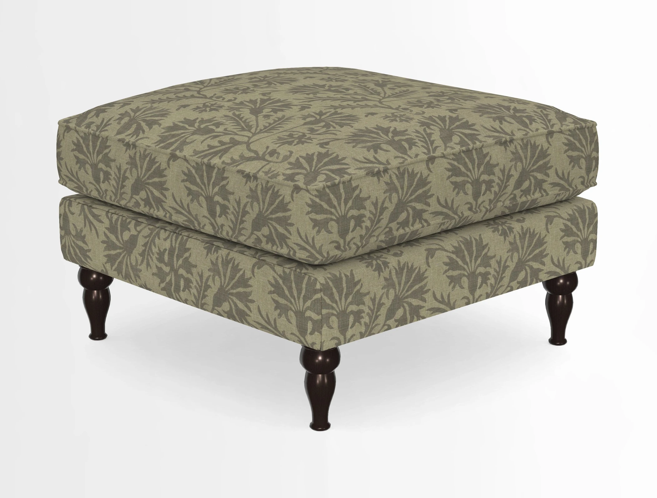 Cooksbridge Standard Footstool in Two Tone Plain Biscuit