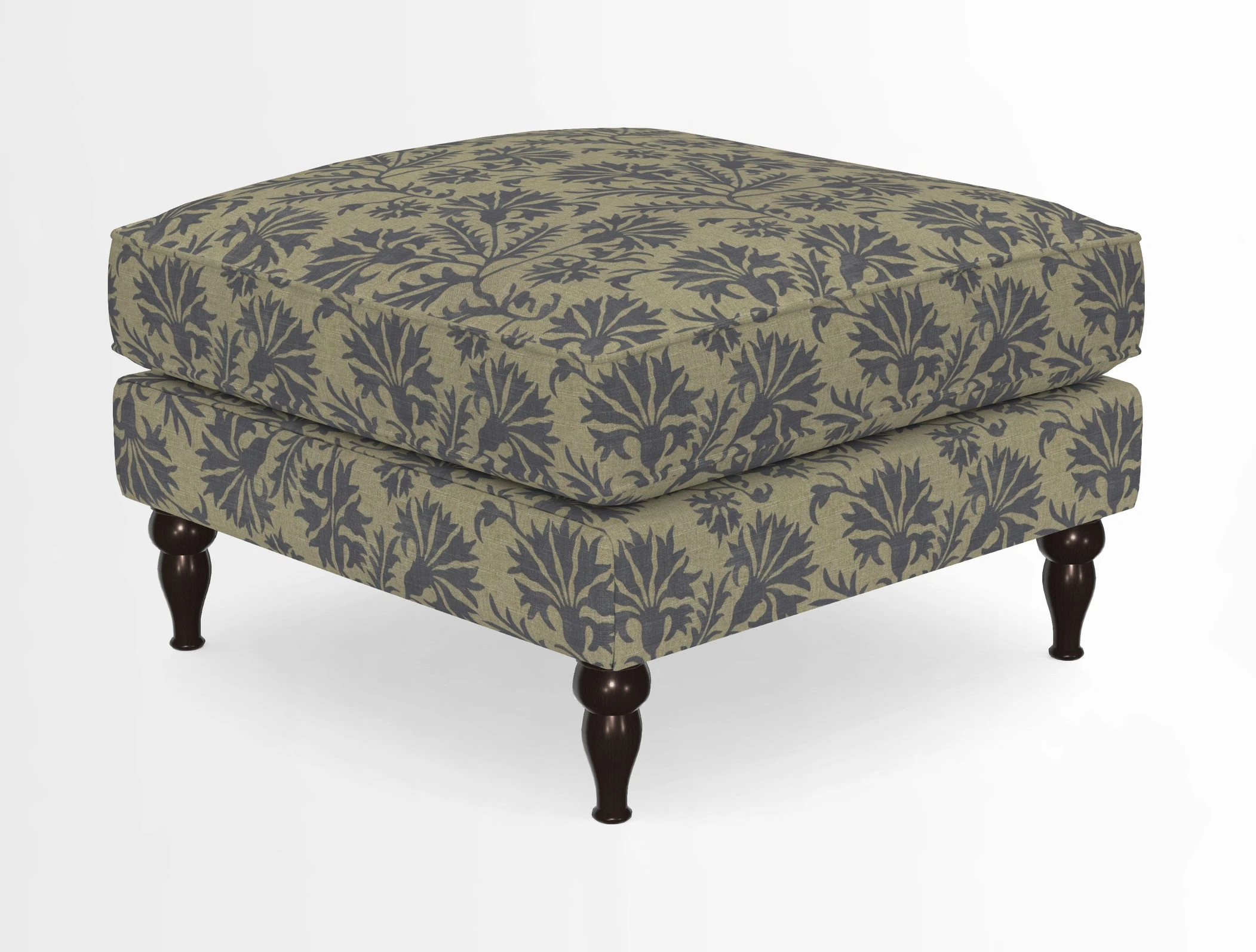 Cooksbridge Standard Footstool in Two Tone Plain Biscuit