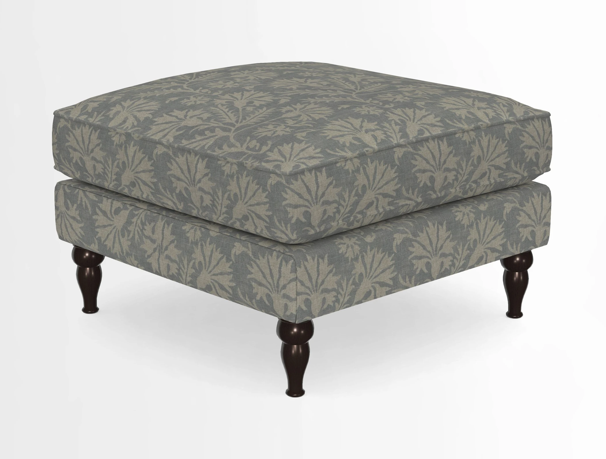 Cooksbridge Standard Footstool in Two Tone Plain Biscuit