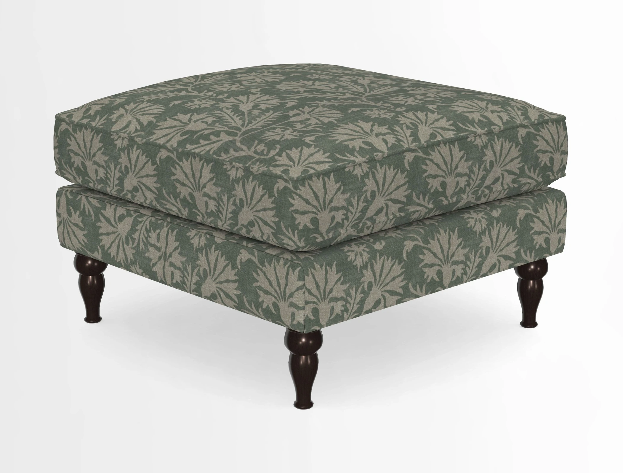 Cooksbridge Standard Footstool in Two Tone Plain Biscuit