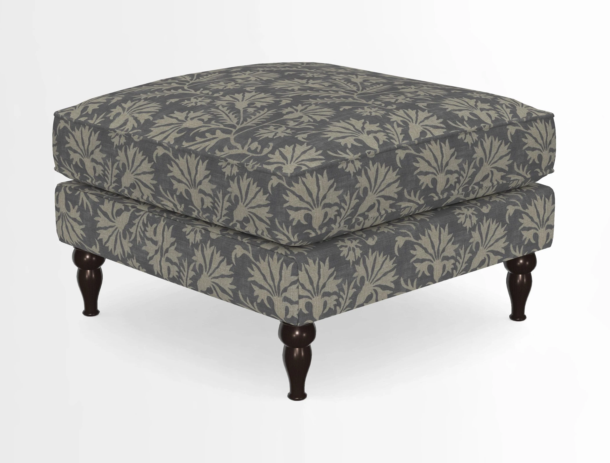 Cooksbridge Standard Footstool in Two Tone Plain Biscuit