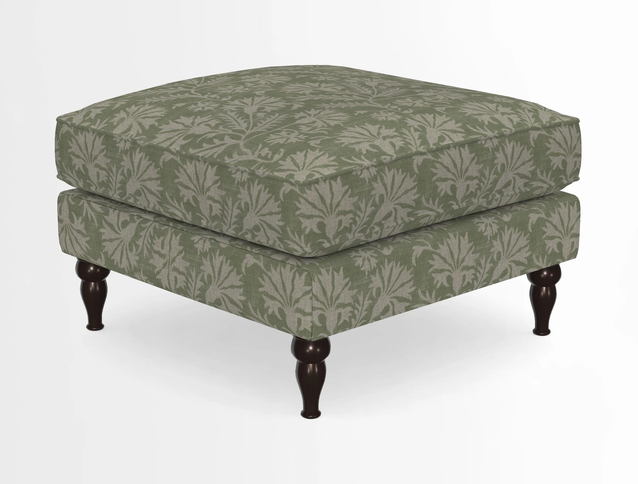 Cooksbridge Standard Footstool in Two Tone Plain Biscuit