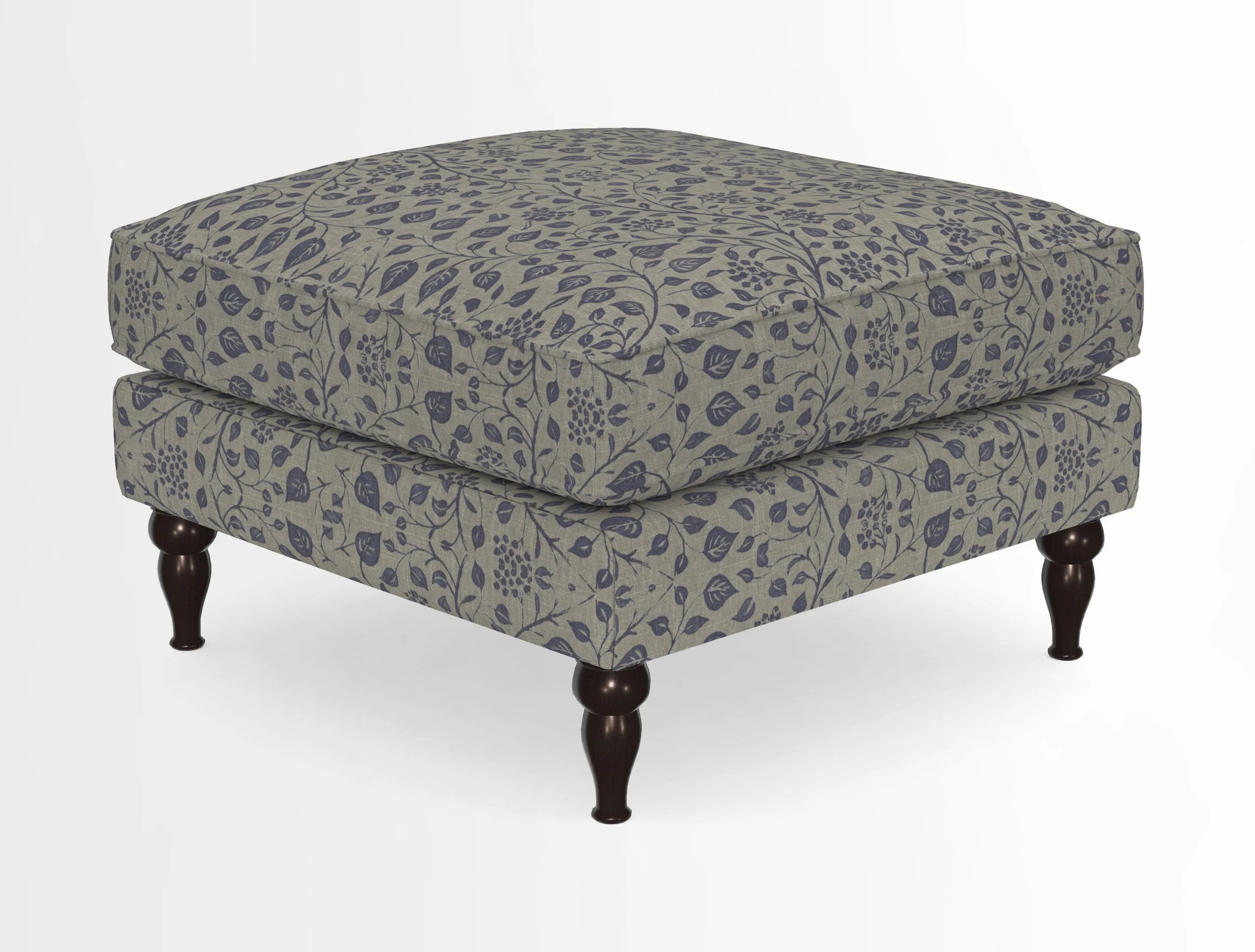 Cooksbridge Standard Footstool in Two Tone Plain Biscuit