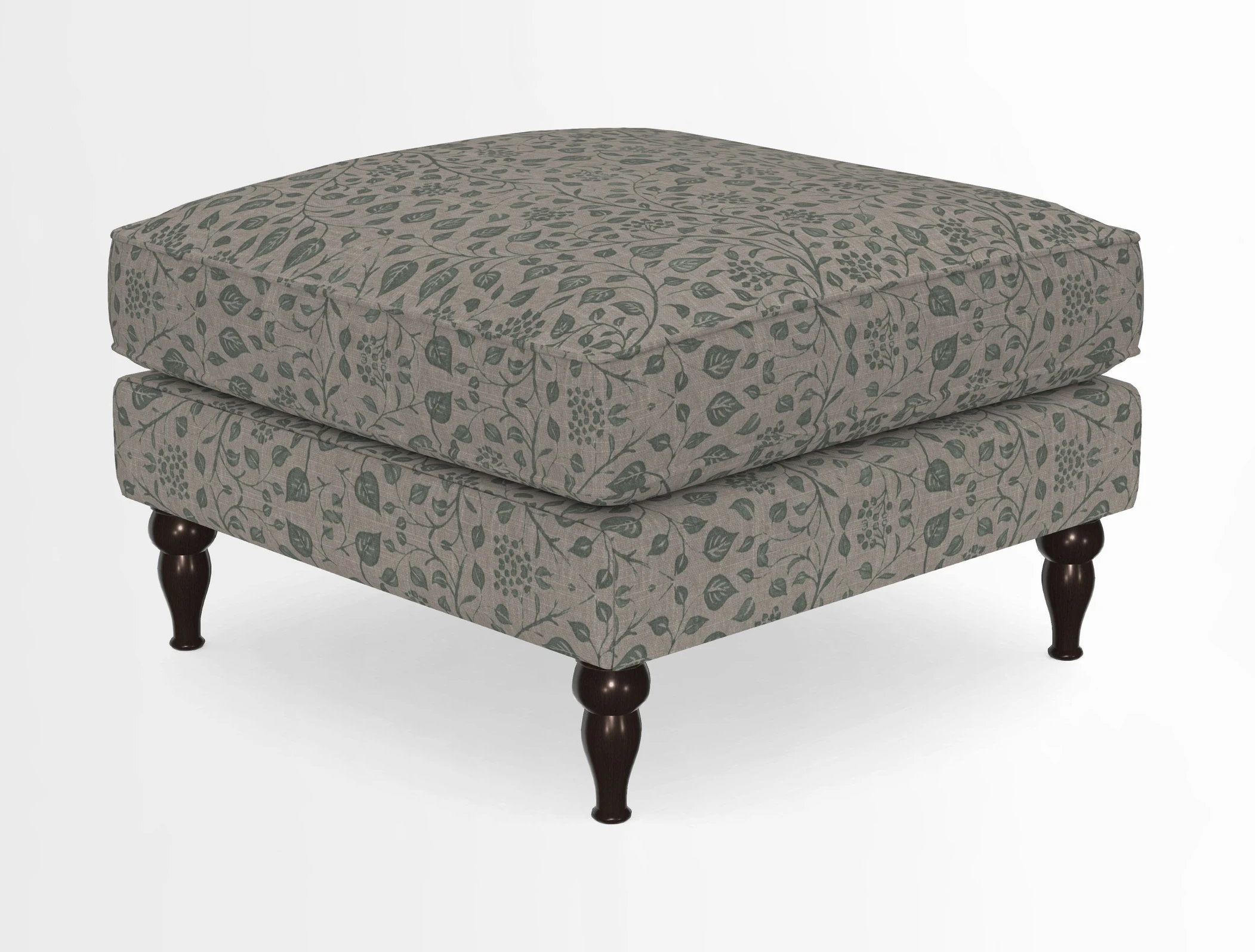 Cooksbridge Standard Footstool in Two Tone Plain Biscuit