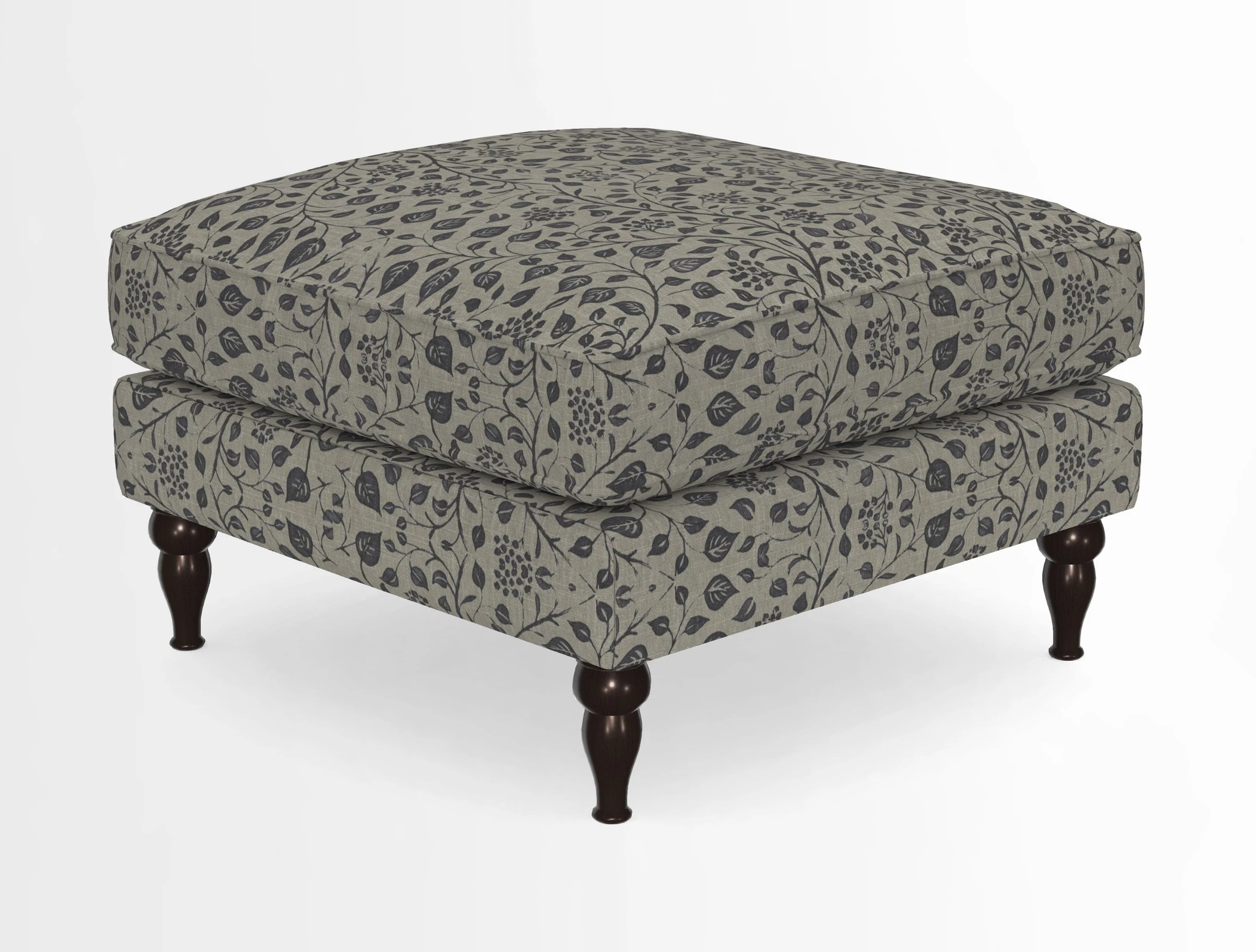 Cooksbridge Standard Footstool in Two Tone Plain Biscuit