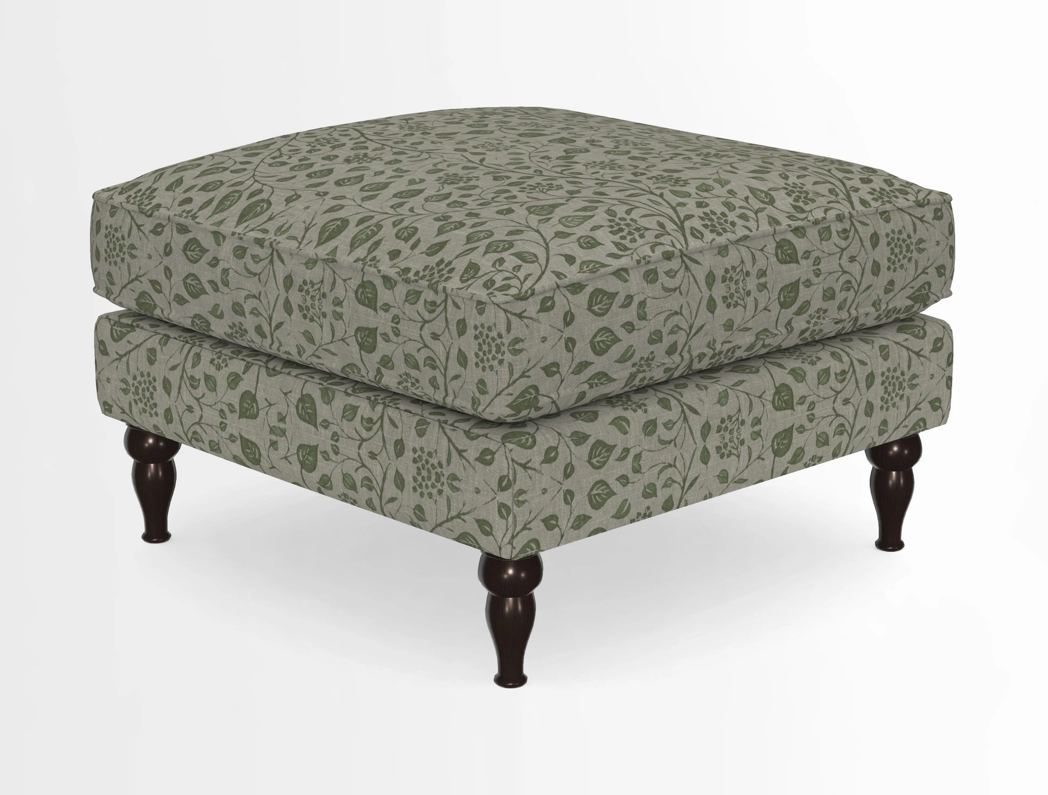 Cooksbridge Standard Footstool in Two Tone Plain Biscuit