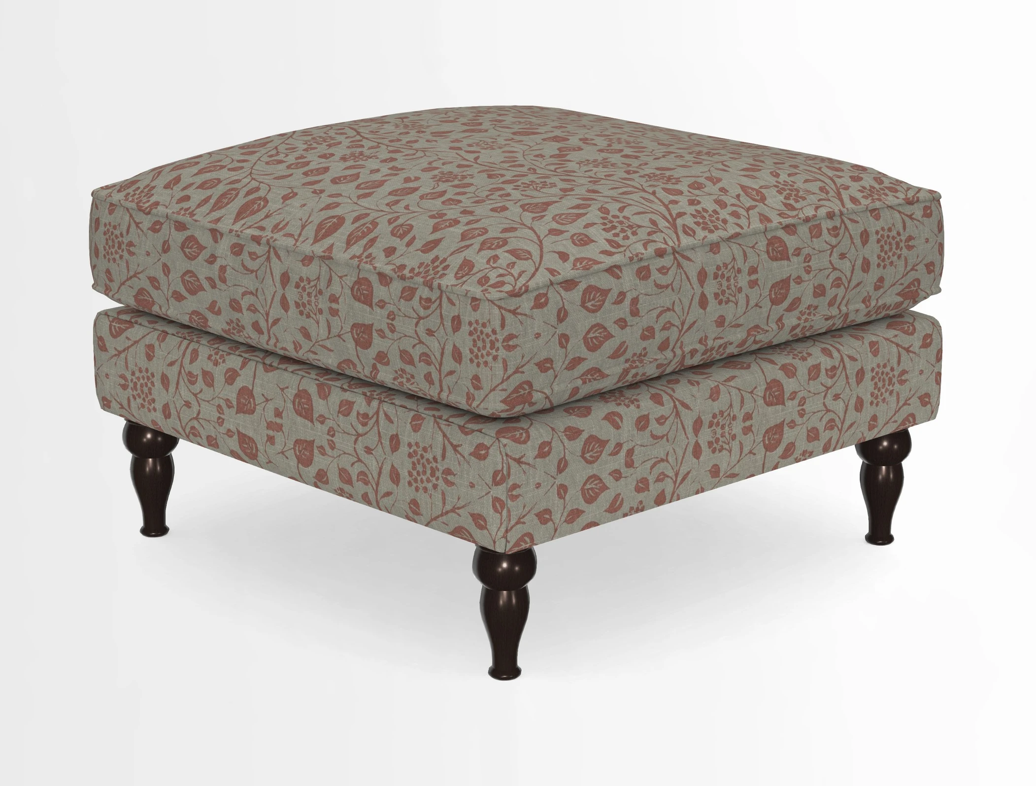 Cooksbridge Standard Footstool in Two Tone Plain Biscuit