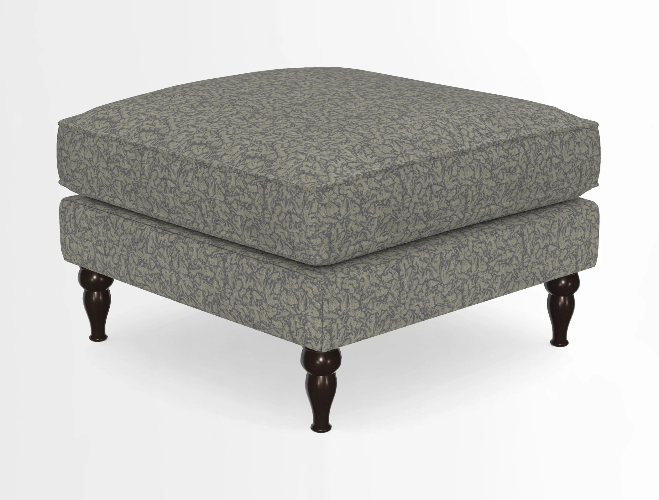 Cooksbridge Standard Footstool in Two Tone Plain Biscuit