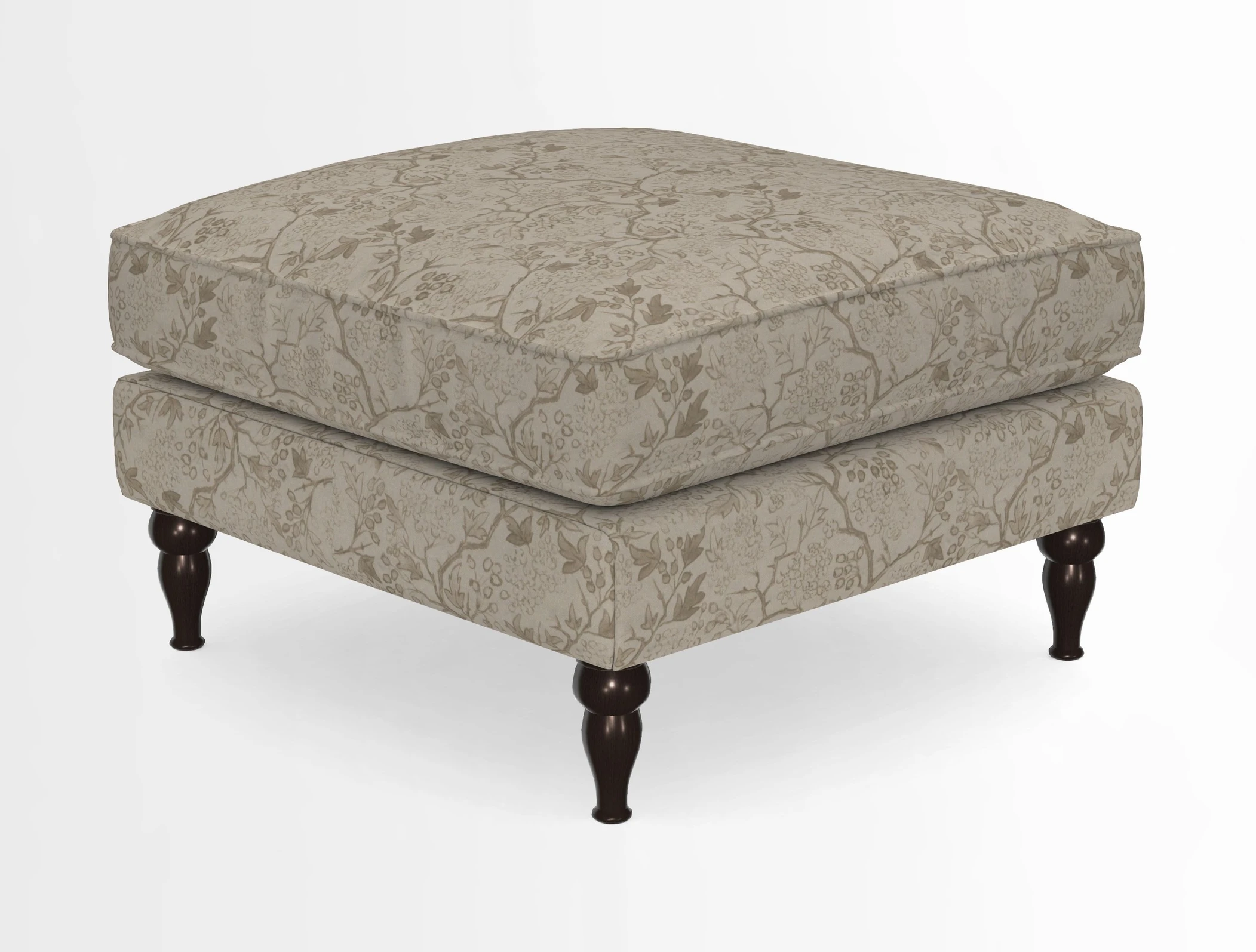 Cooksbridge Standard Footstool in Two Tone Plain Biscuit