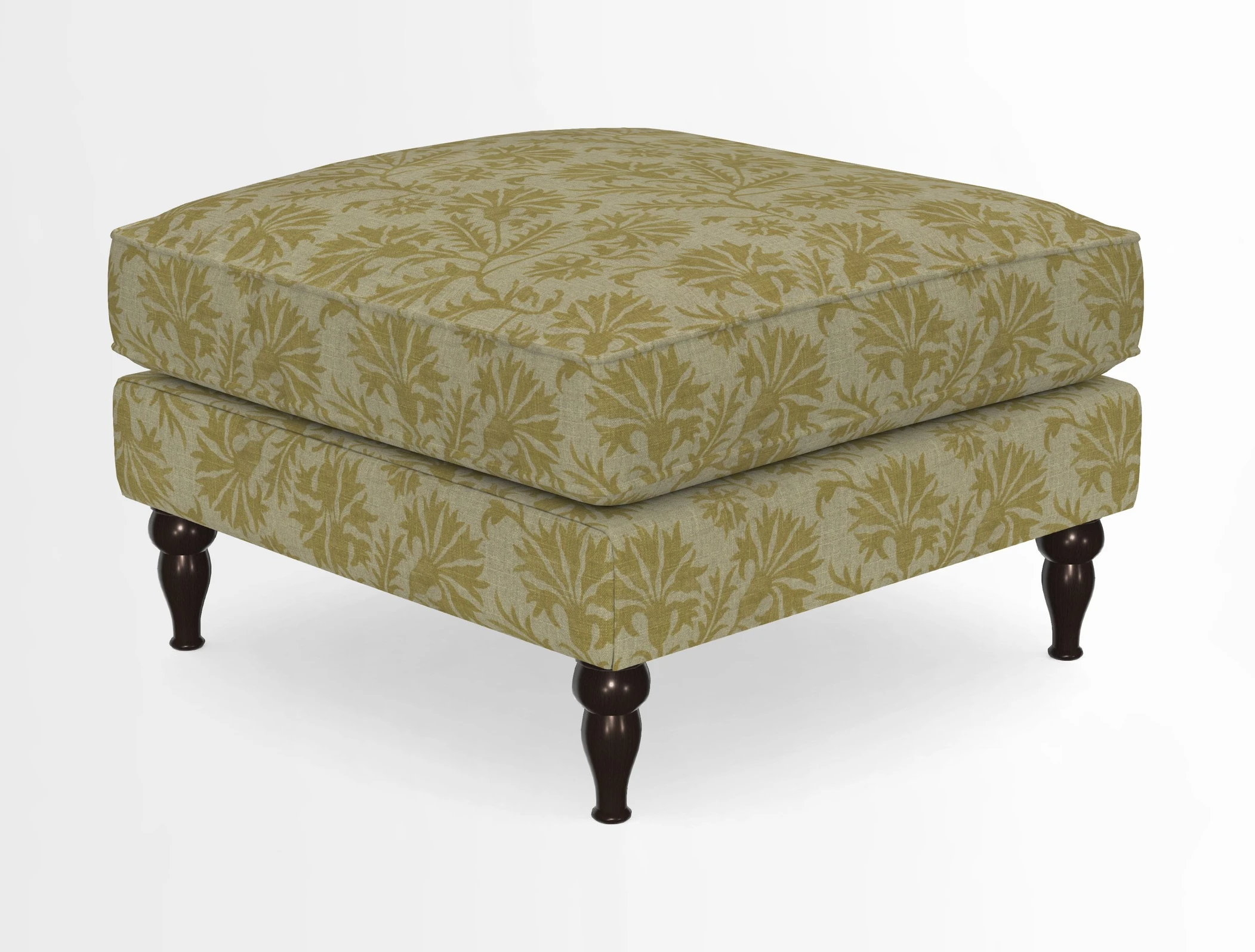 Cooksbridge Standard Footstool in Two Tone Plain Biscuit