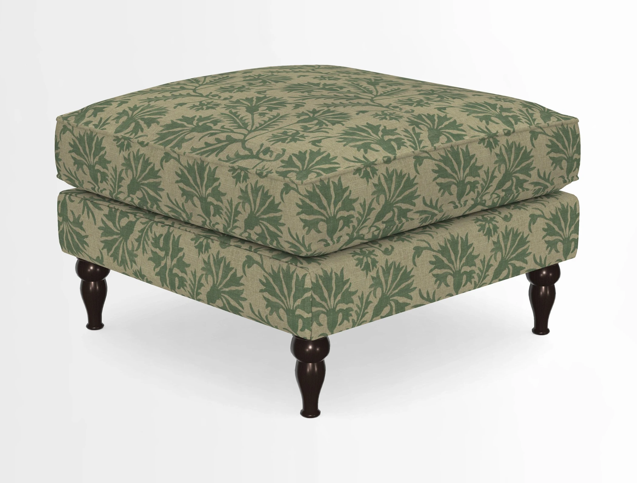Cooksbridge Standard Footstool in Two Tone Plain Biscuit