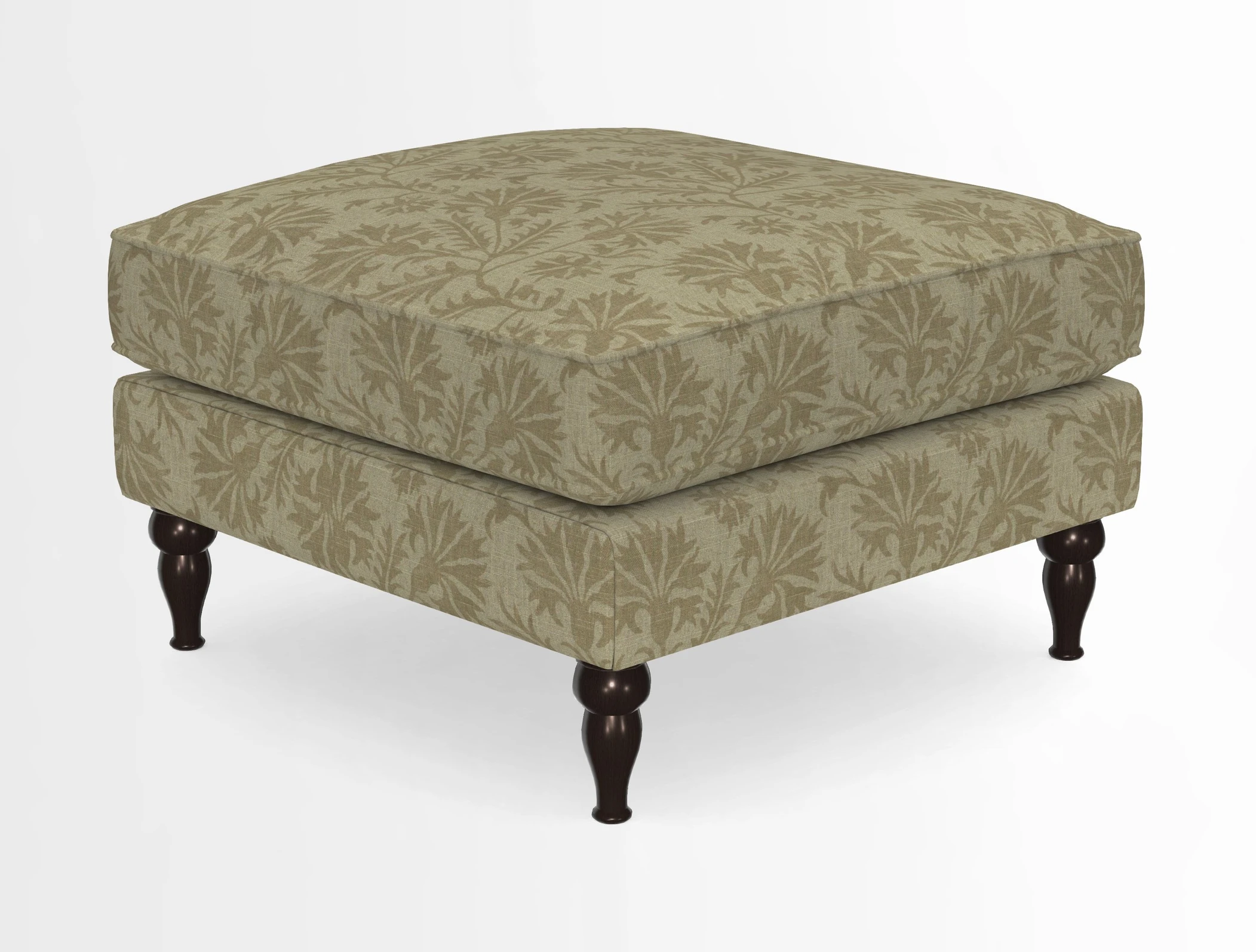 Cooksbridge Standard Footstool in Two Tone Plain Biscuit