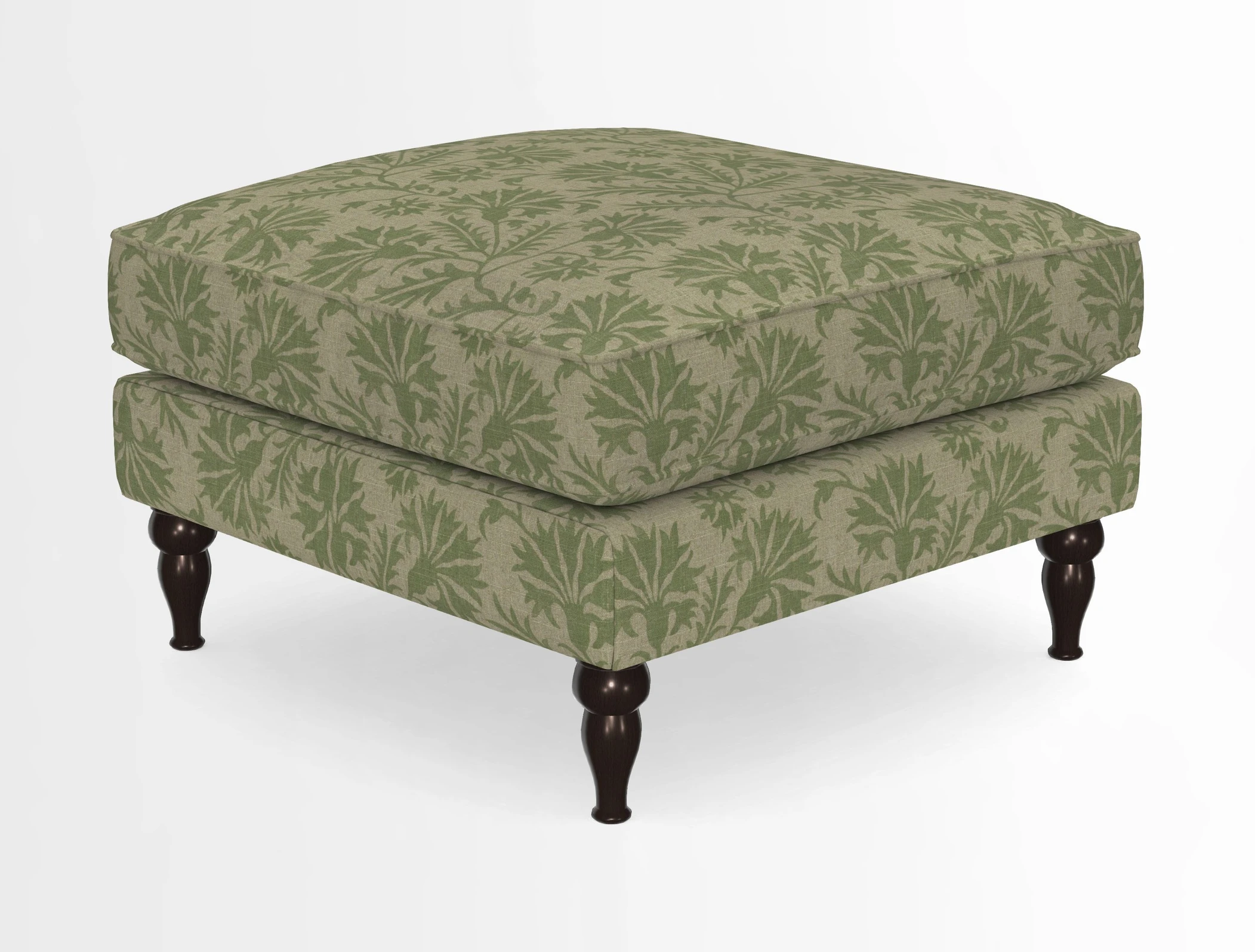 Cooksbridge Standard Footstool in Two Tone Plain Biscuit