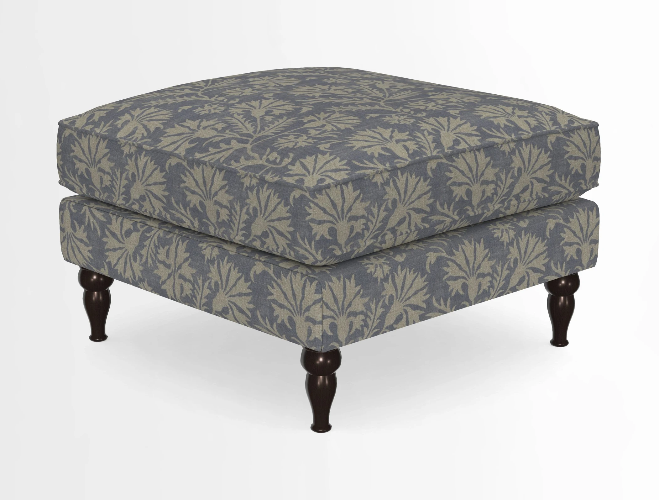Cooksbridge Standard Footstool in Two Tone Plain Biscuit