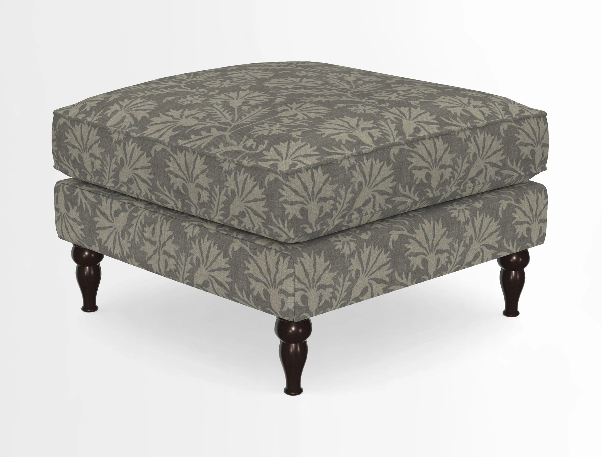 Cooksbridge Standard Footstool in Two Tone Plain Biscuit