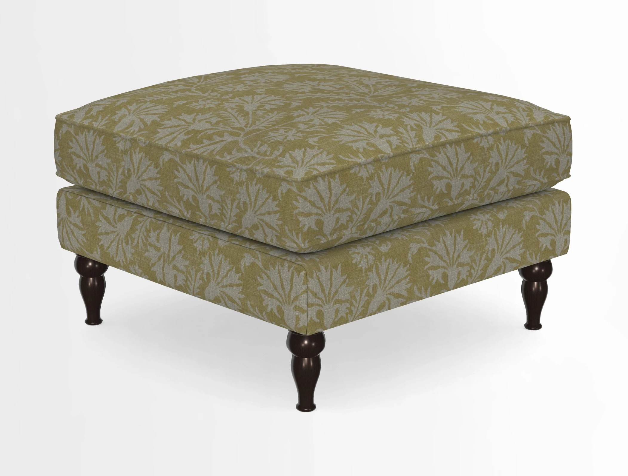 Cooksbridge Standard Footstool in Two Tone Plain Biscuit