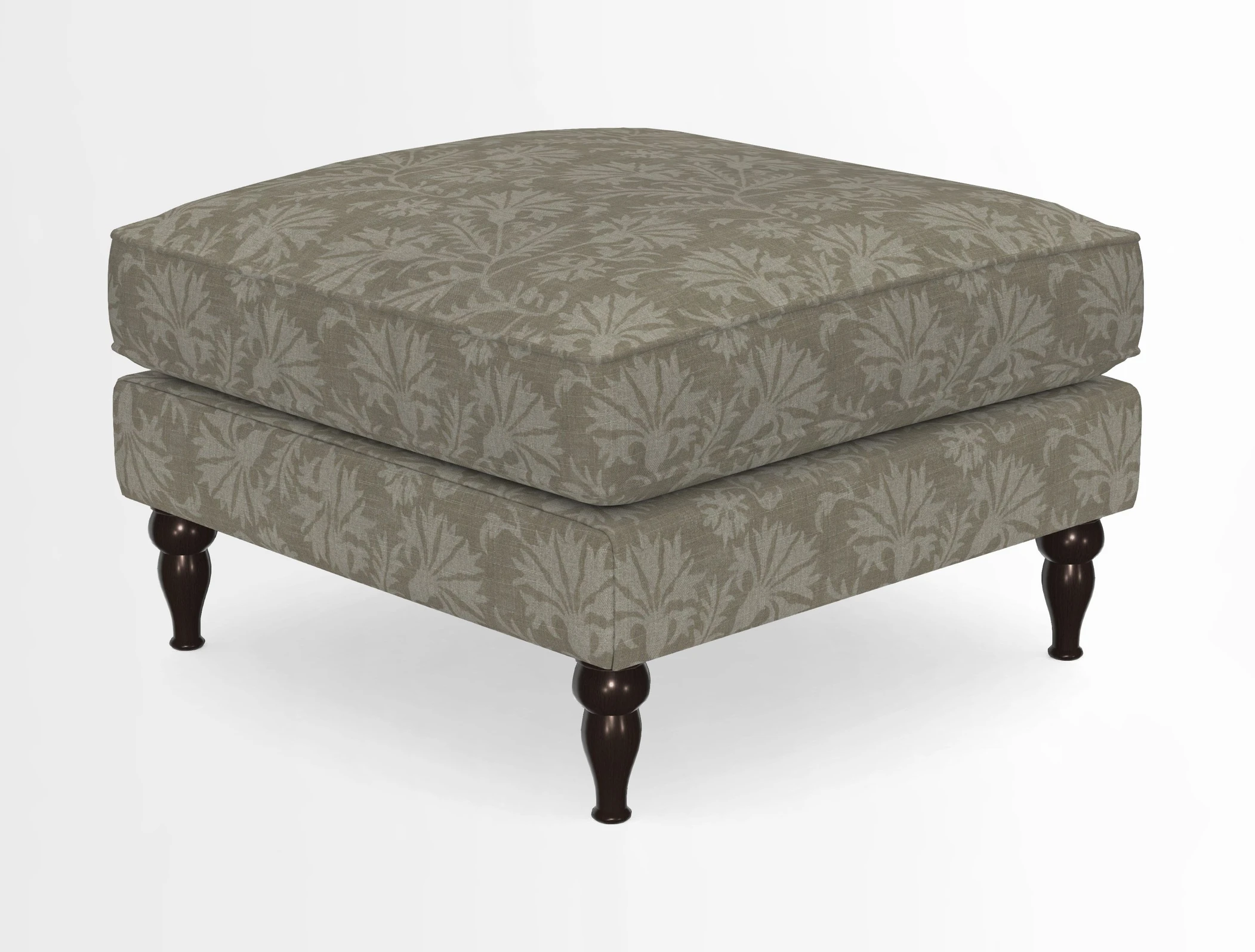 Cooksbridge Standard Footstool in Two Tone Plain Biscuit