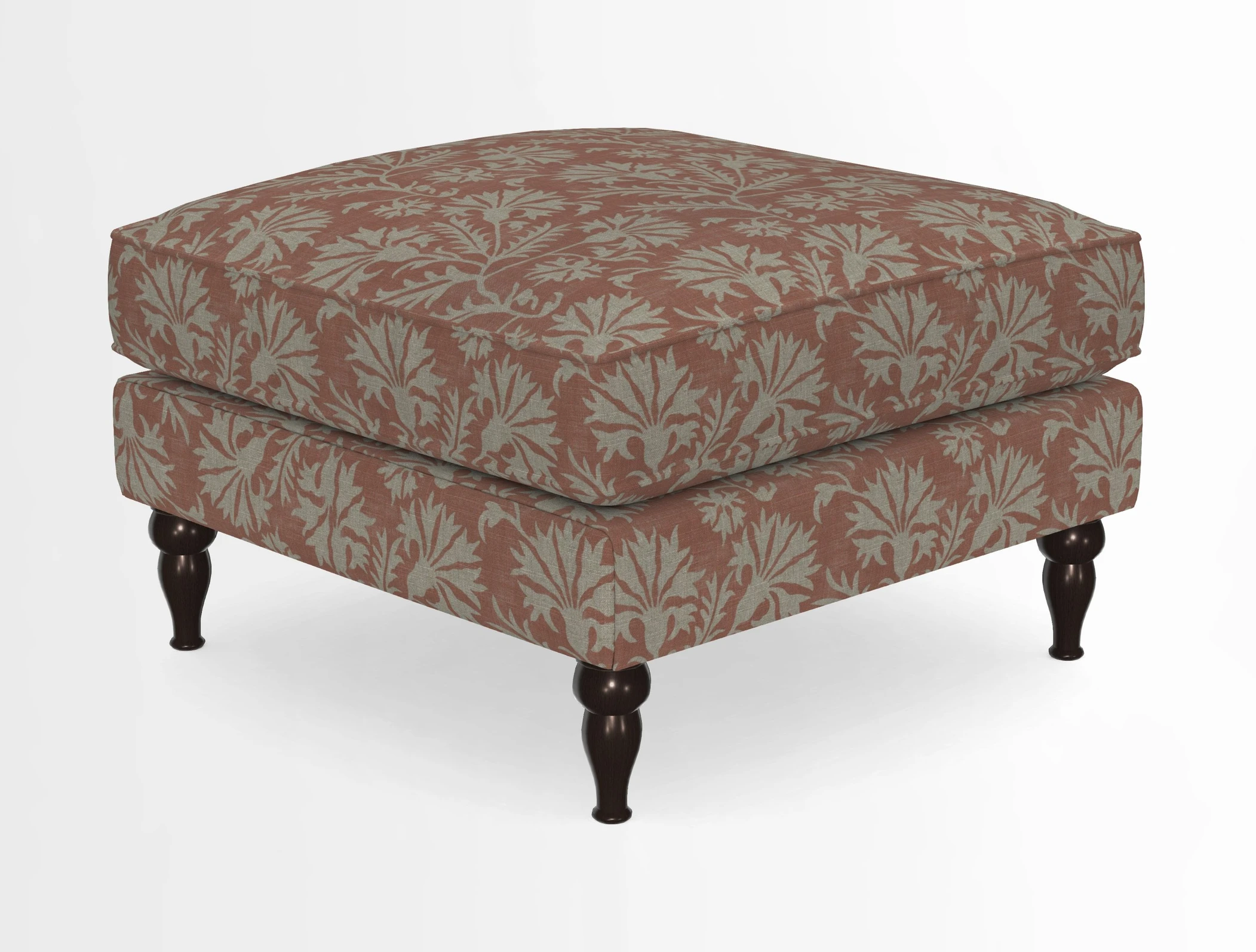 Cooksbridge Standard Footstool in Two Tone Plain Biscuit