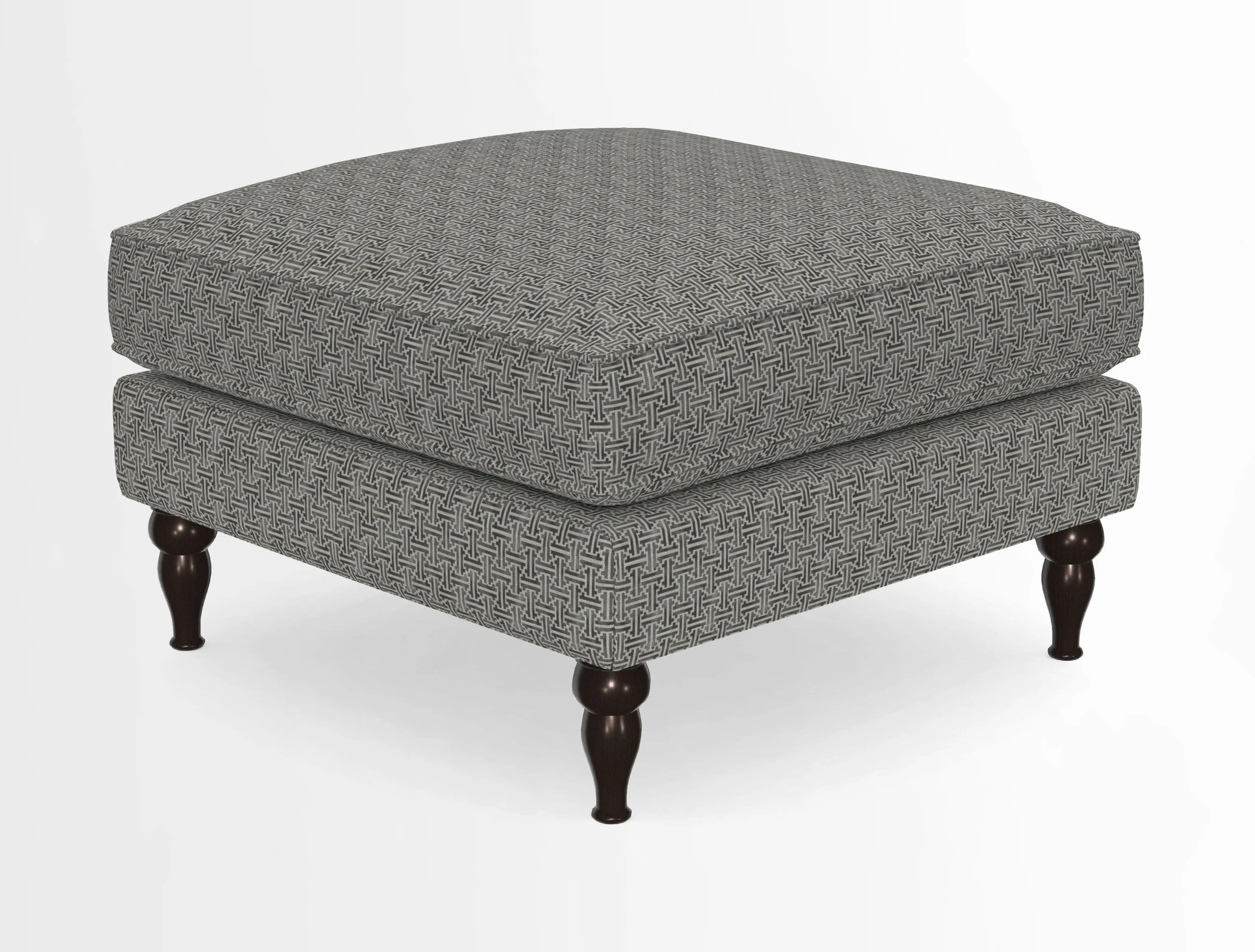 Cooksbridge Standard Footstool in Two Tone Plain Biscuit