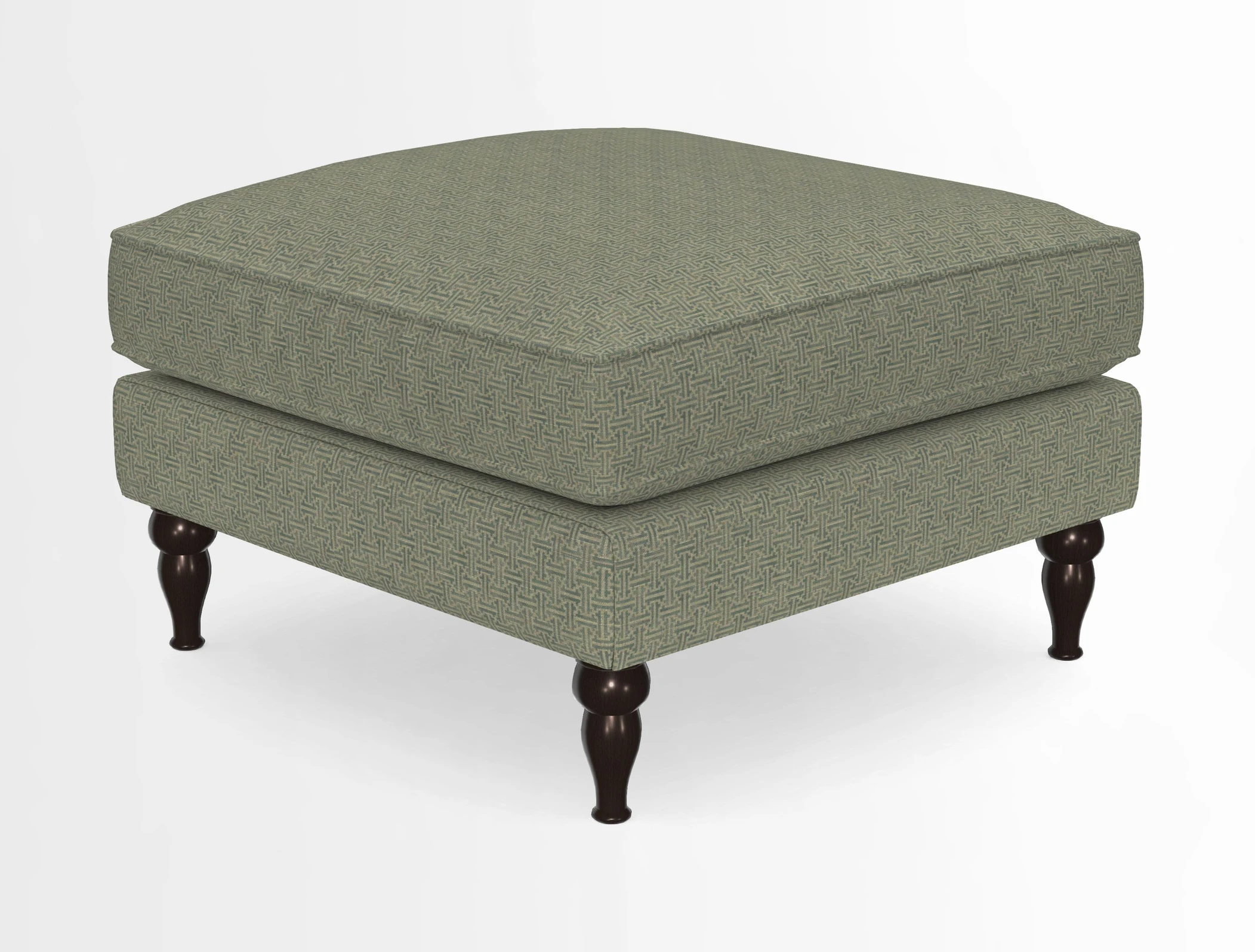 Cooksbridge Standard Footstool in Two Tone Plain Biscuit