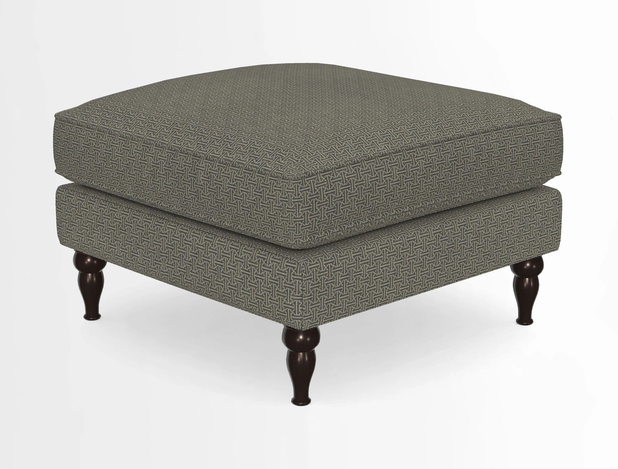 Cooksbridge Standard Footstool in Two Tone Plain Biscuit