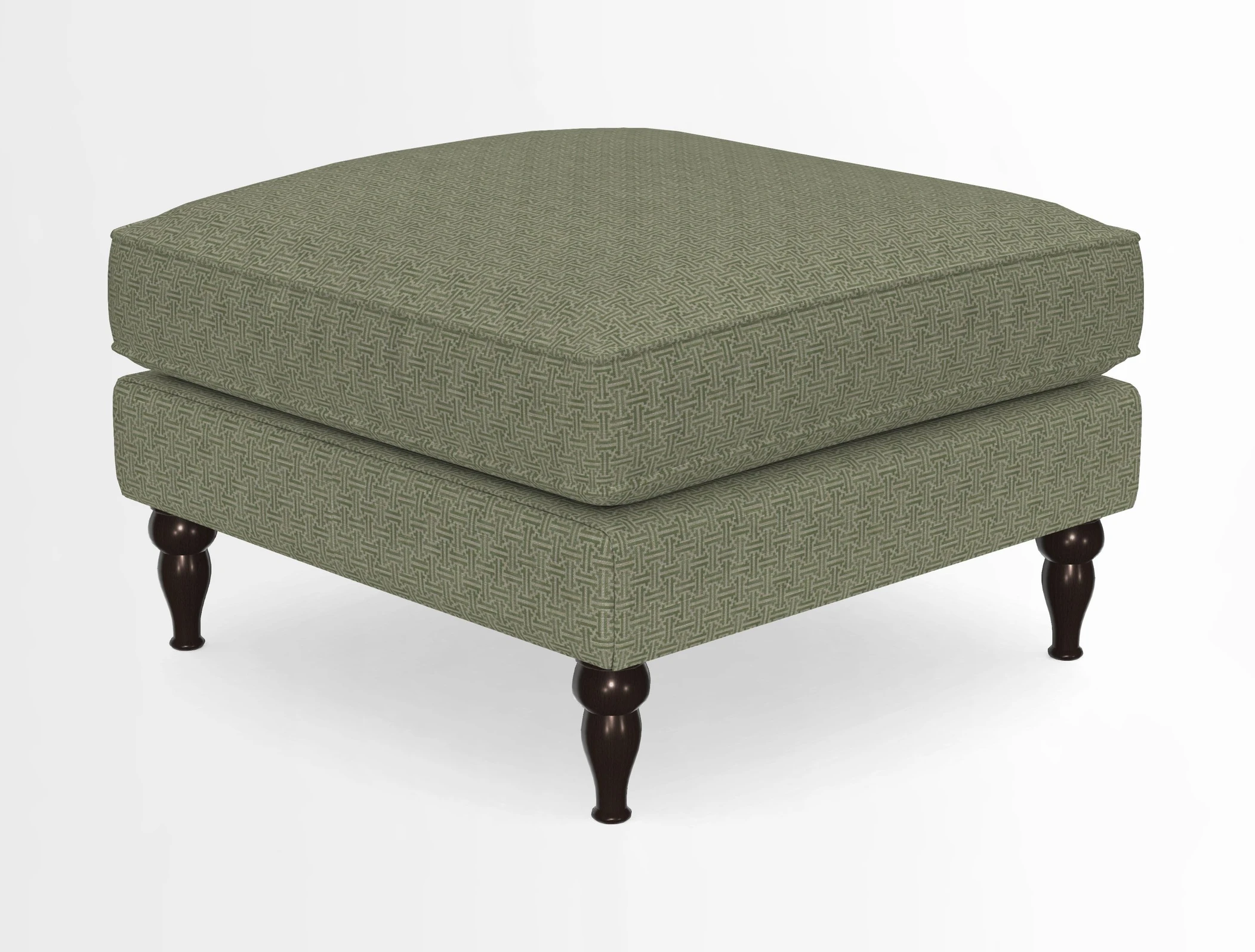 Cooksbridge Standard Footstool in Two Tone Plain Biscuit