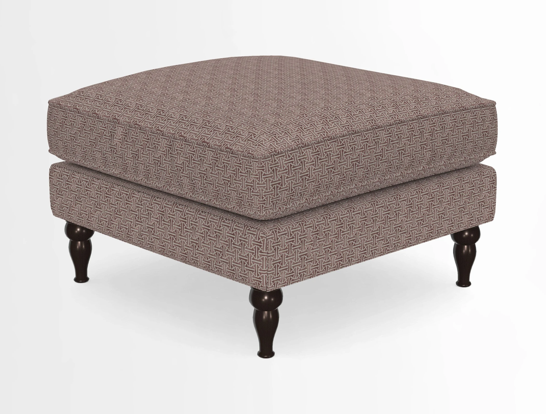 Cooksbridge Standard Footstool in Two Tone Plain Biscuit