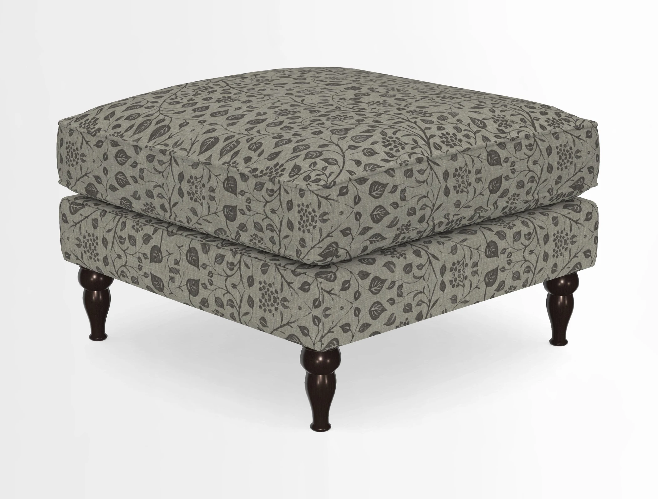 Cooksbridge Standard Footstool in Two Tone Plain Biscuit