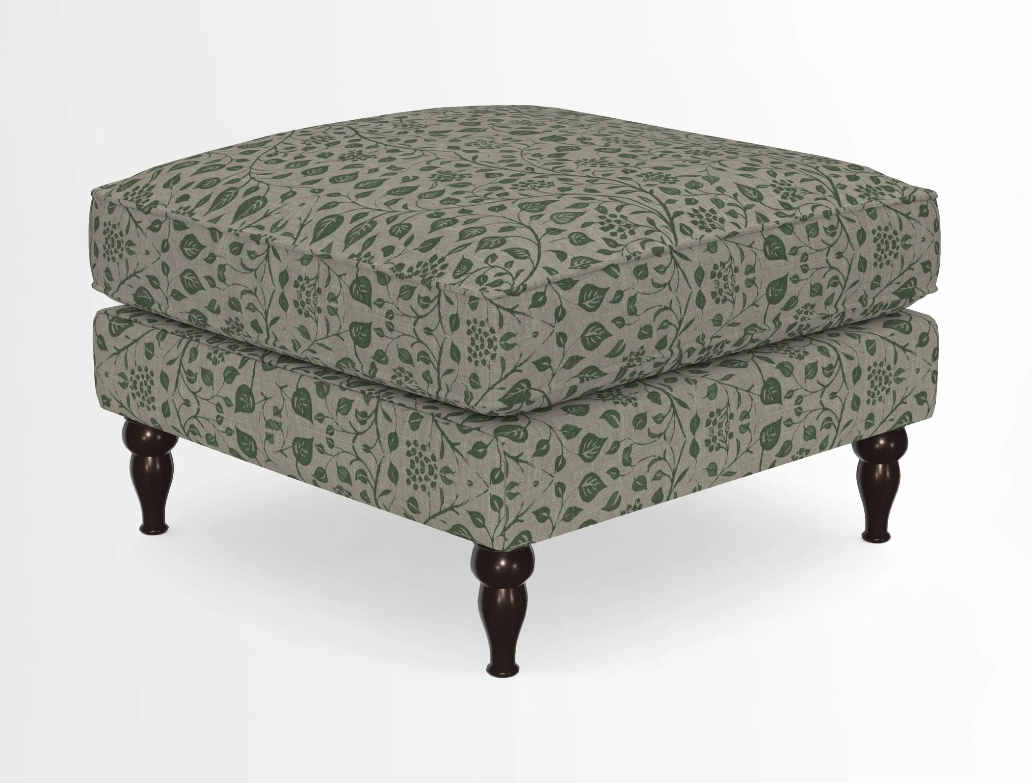 Cooksbridge Standard Footstool in Two Tone Plain Biscuit