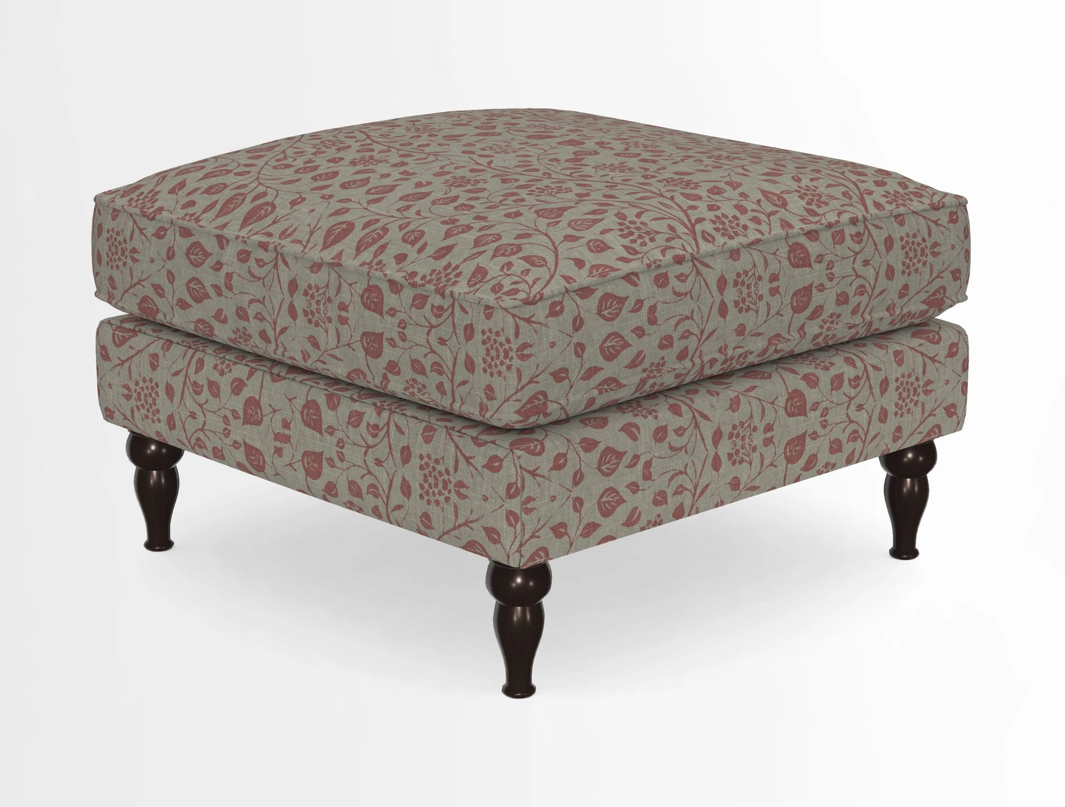 Cooksbridge Standard Footstool in Two Tone Plain Biscuit