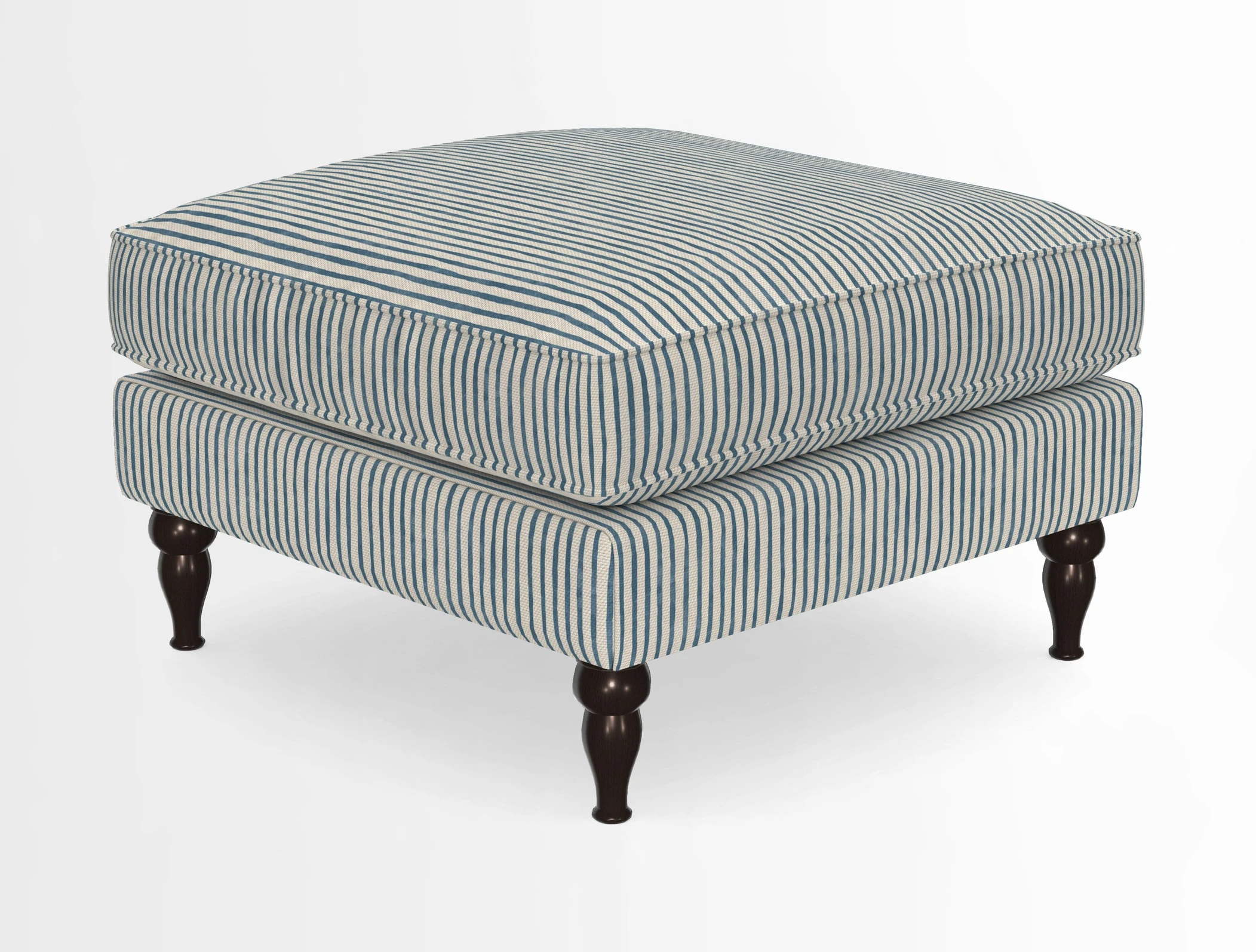 Cooksbridge Standard Footstool in Two Tone Plain Biscuit