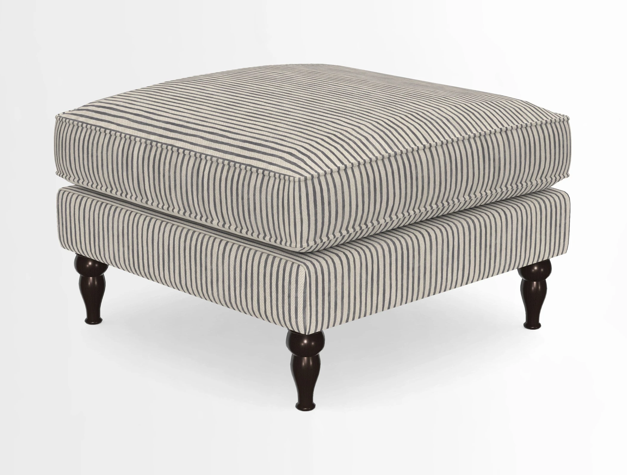 Cooksbridge Standard Footstool in Two Tone Plain Biscuit
