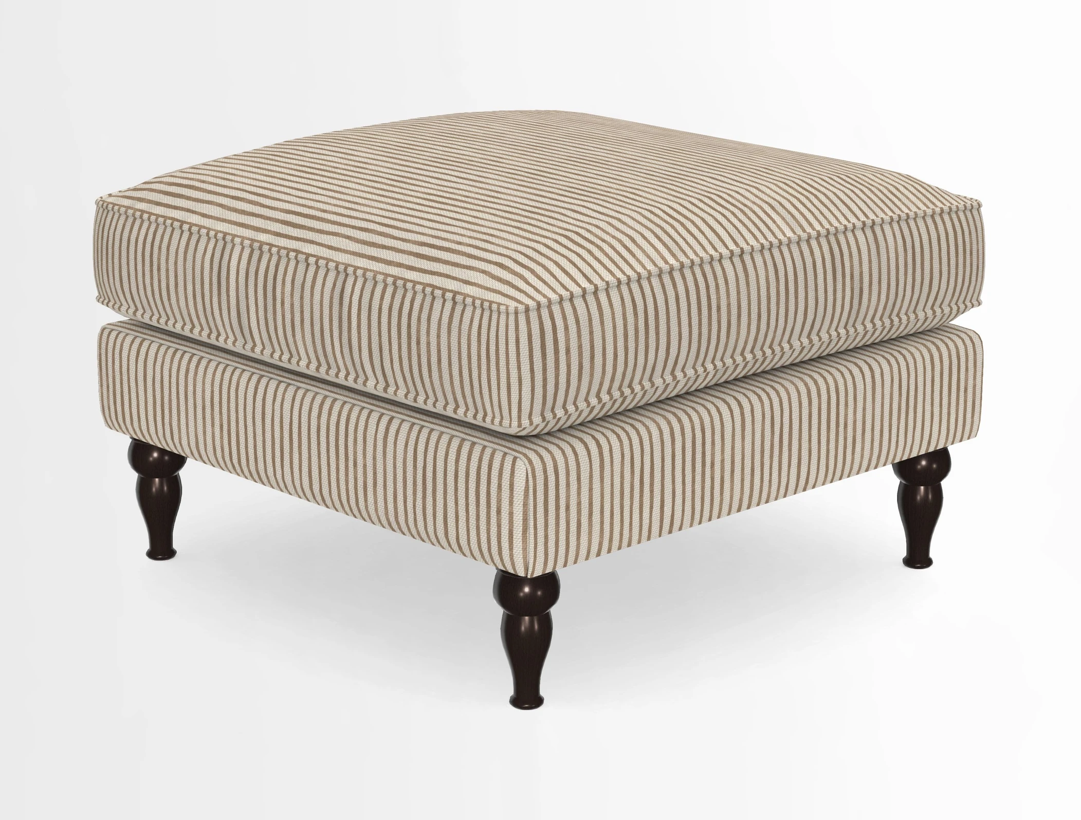 Cooksbridge Standard Footstool in Two Tone Plain Biscuit