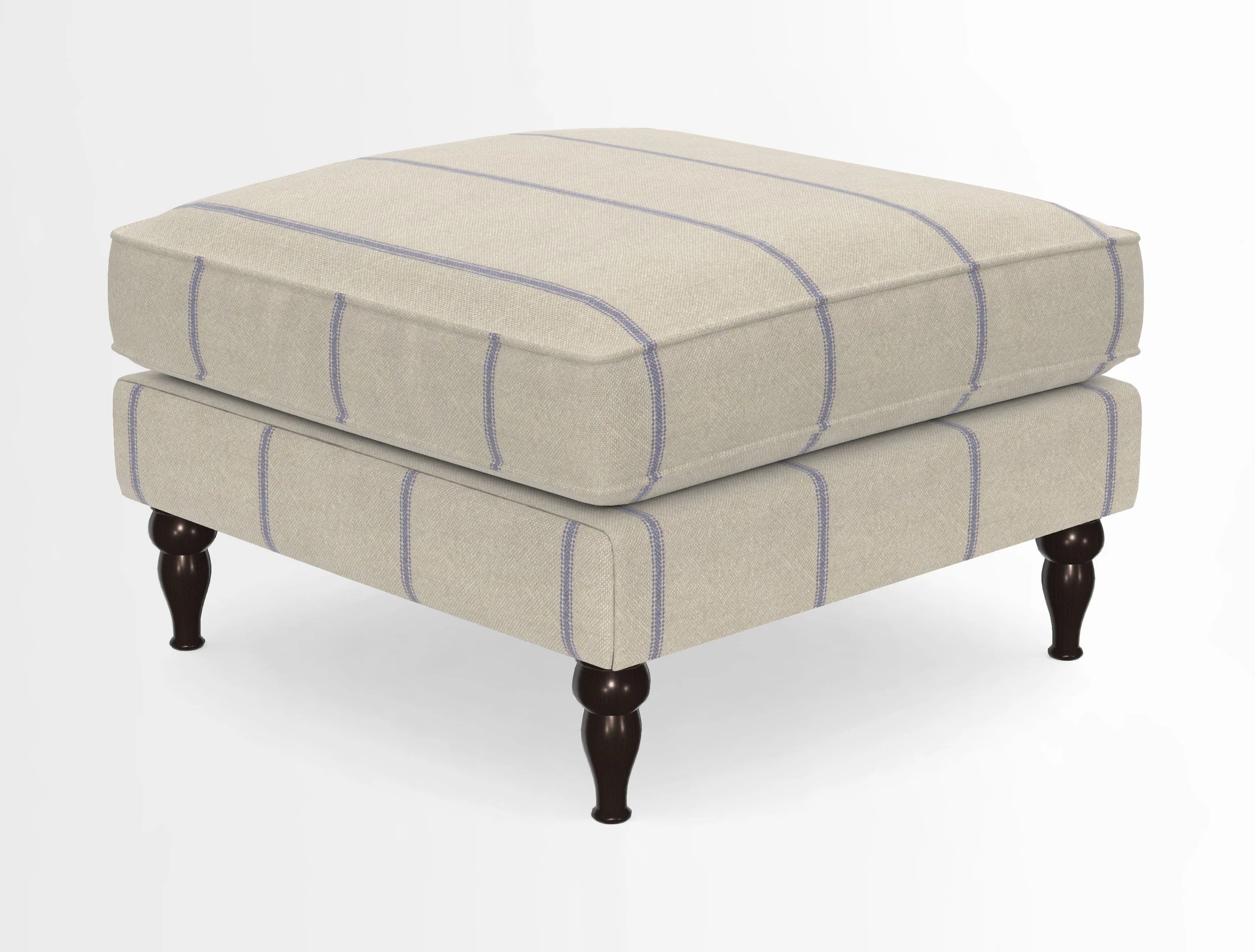 Cooksbridge Standard Footstool in Two Tone Plain Biscuit