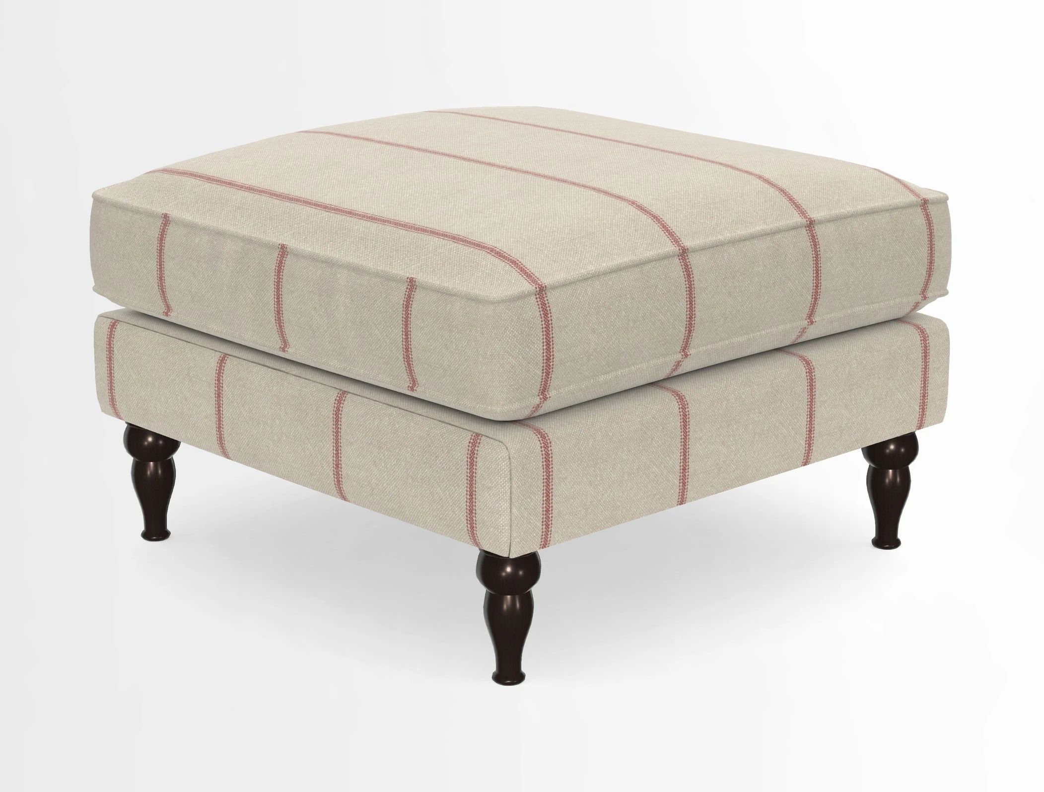 Cooksbridge Standard Footstool in Two Tone Plain Biscuit