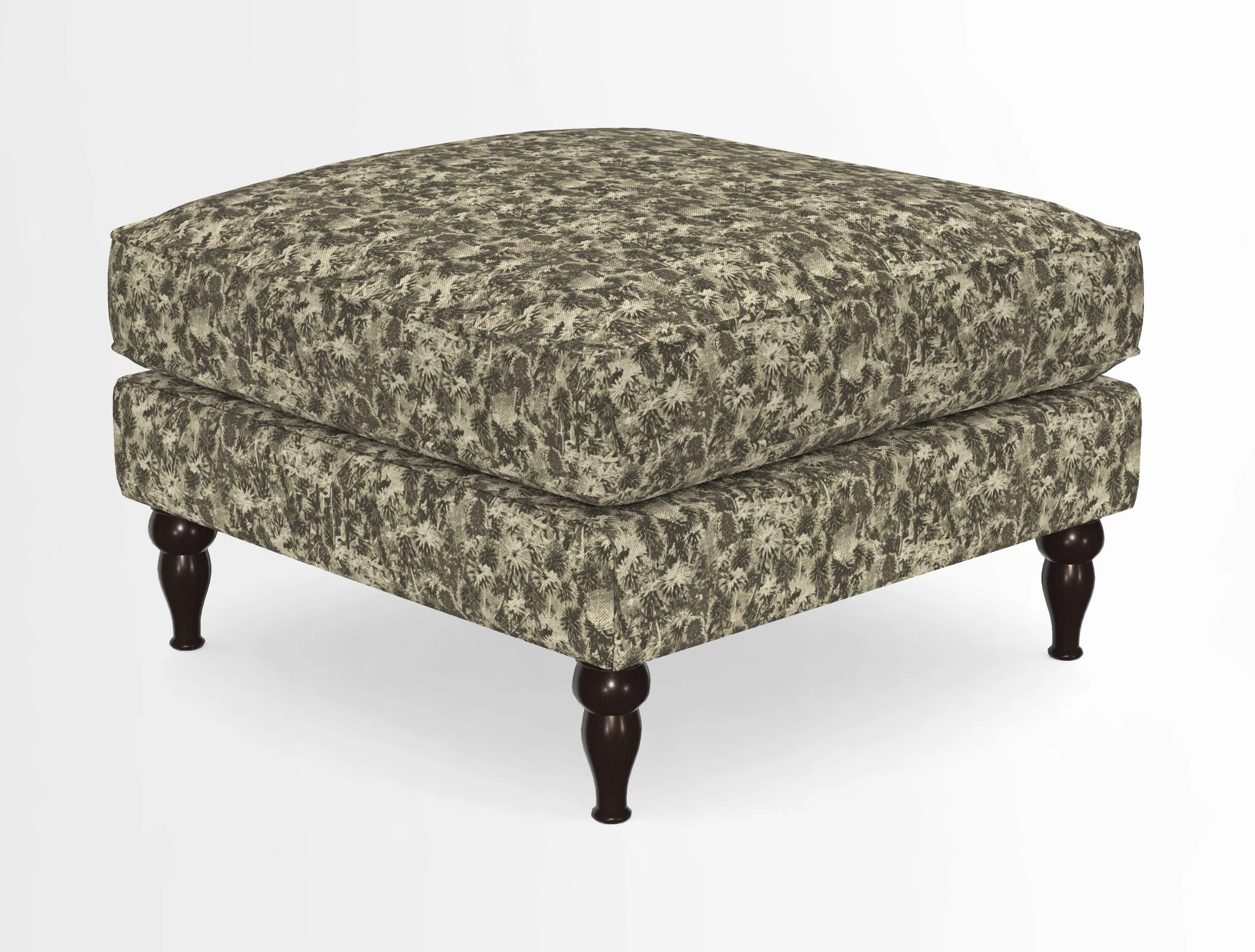 Cooksbridge Standard Footstool in Two Tone Plain Biscuit