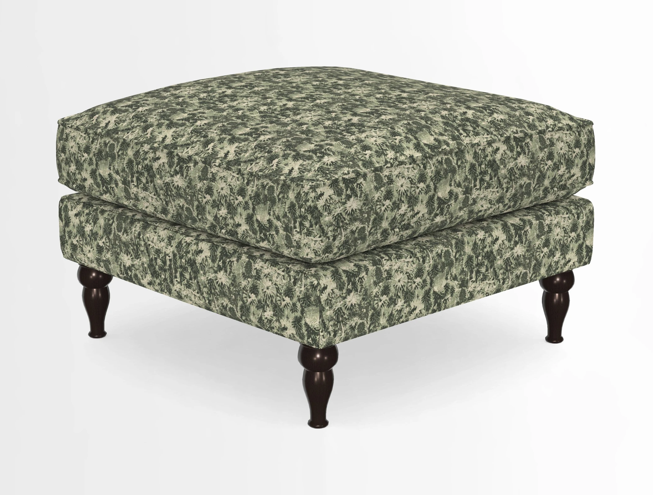 Cooksbridge Standard Footstool in Two Tone Plain Biscuit