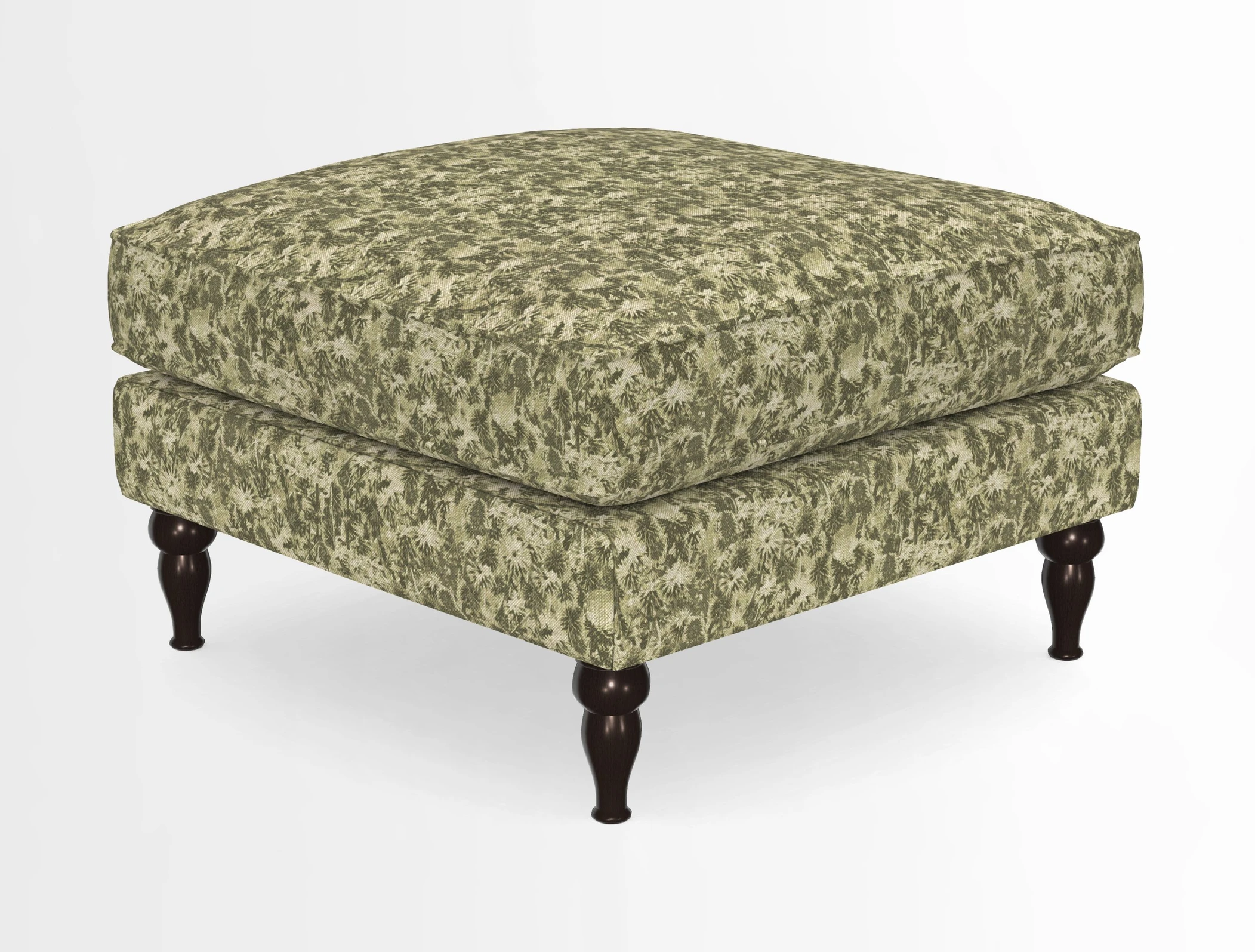 Cooksbridge Standard Footstool in Two Tone Plain Biscuit