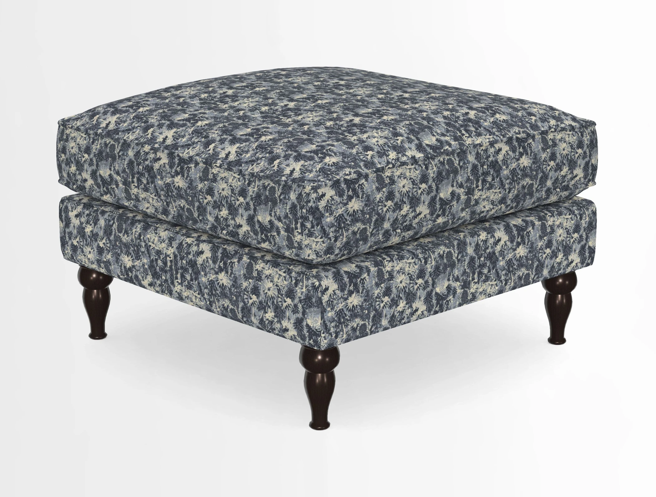 Cooksbridge Standard Footstool in Two Tone Plain Biscuit