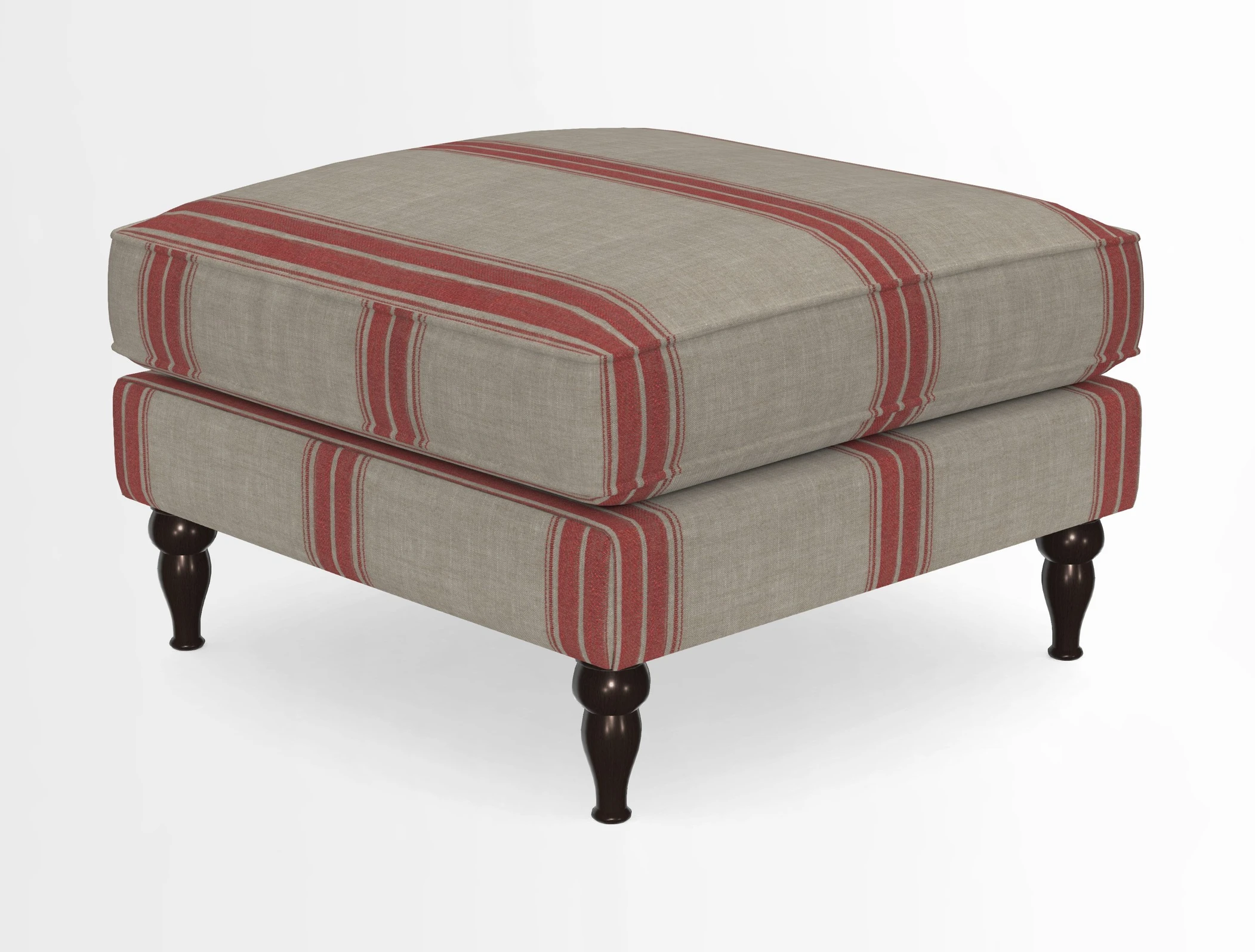Cooksbridge Standard Footstool in Two Tone Plain Biscuit