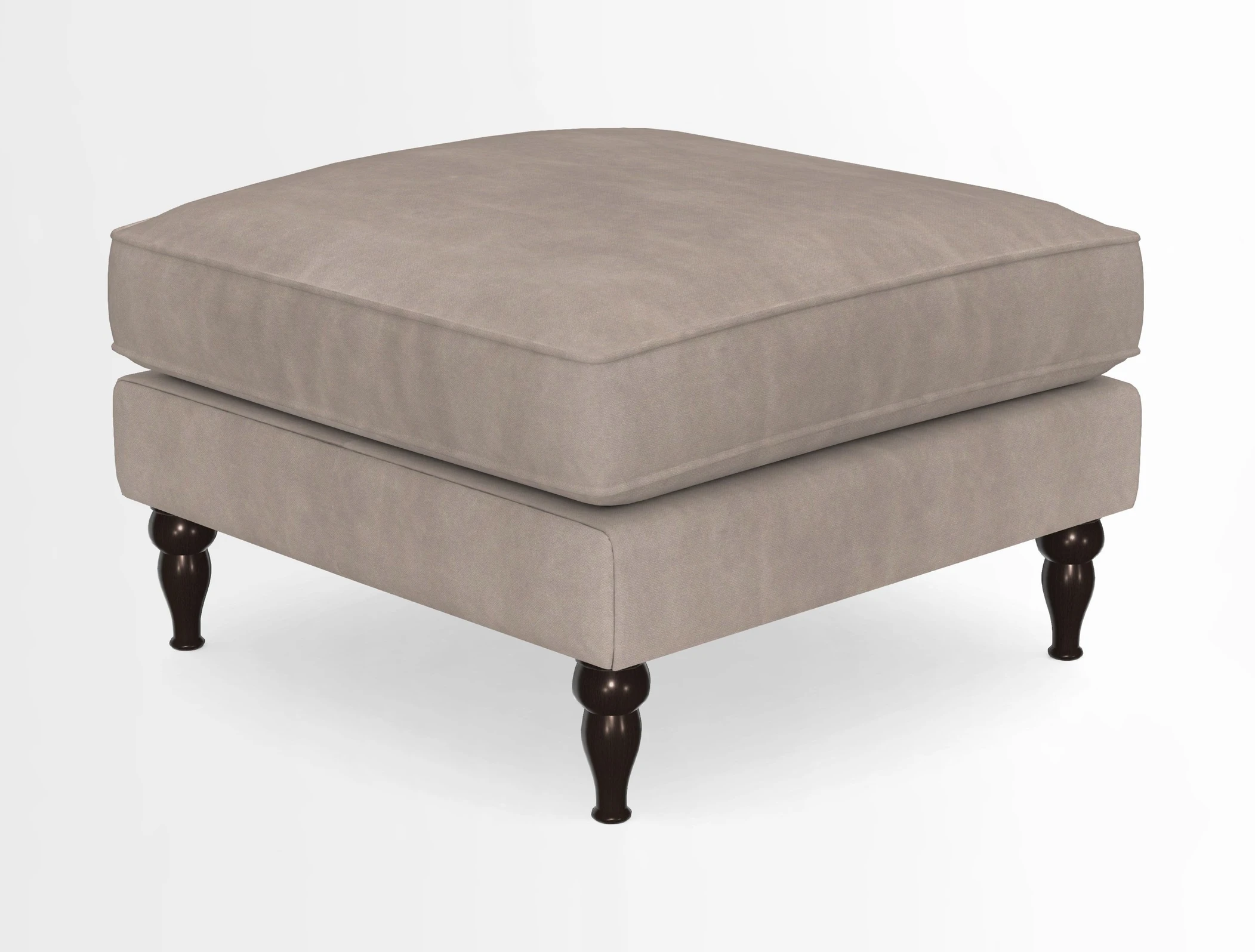 Cooksbridge Standard Footstool in Two Tone Plain Biscuit