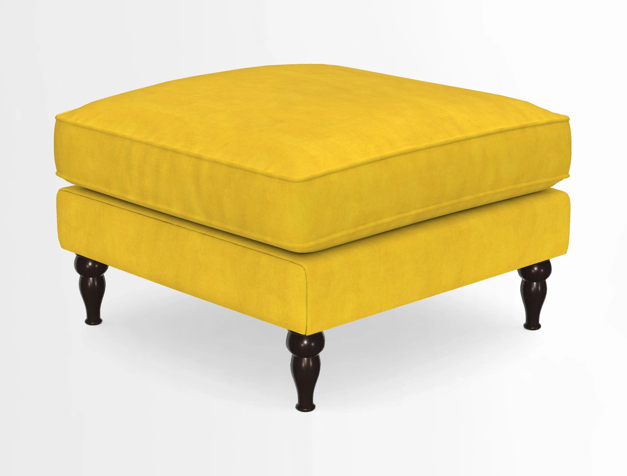 Cooksbridge Standard Footstool in Two Tone Plain Biscuit
