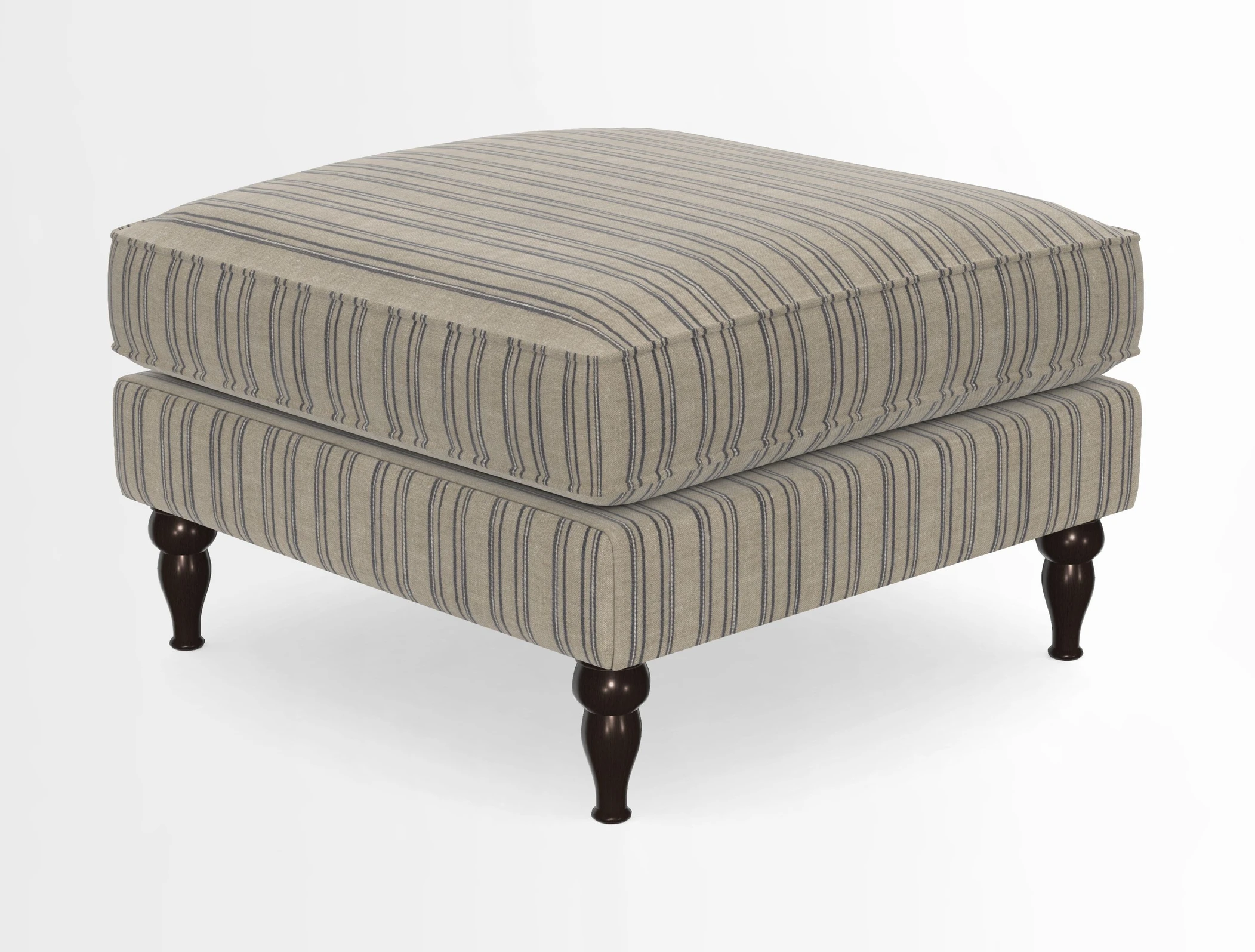 Cooksbridge Standard Footstool in Two Tone Plain Biscuit