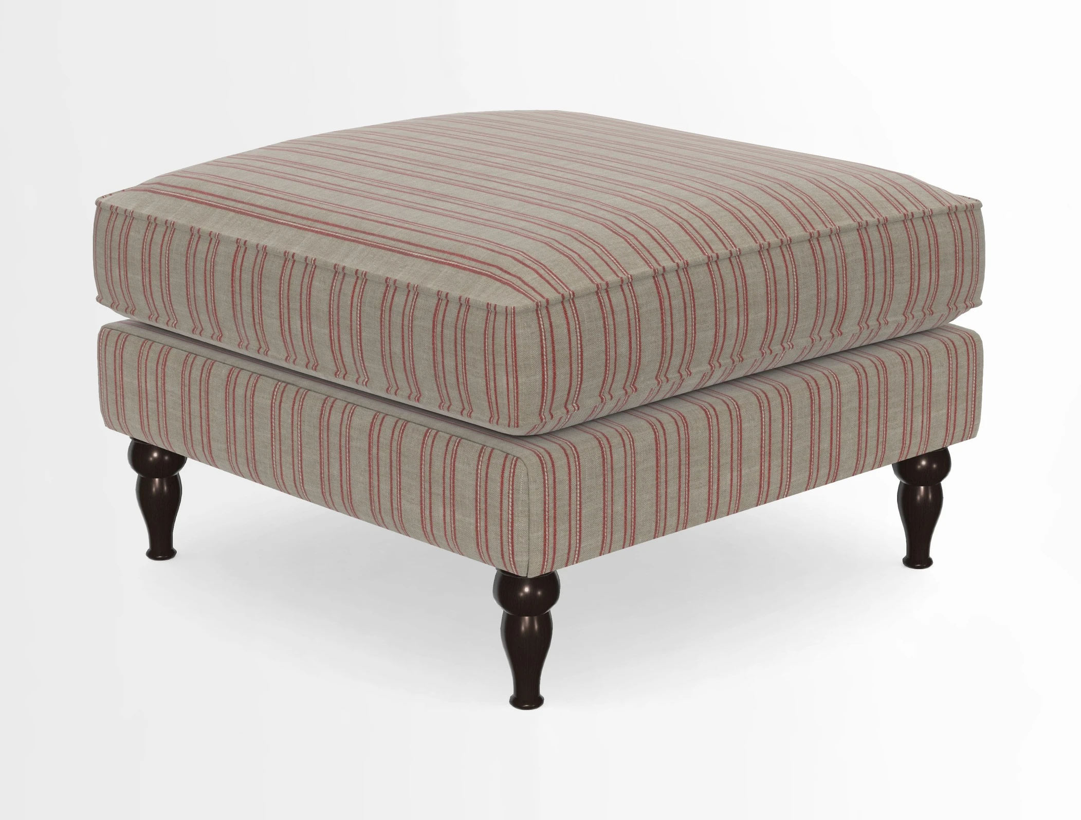Cooksbridge Standard Footstool in Two Tone Plain Biscuit