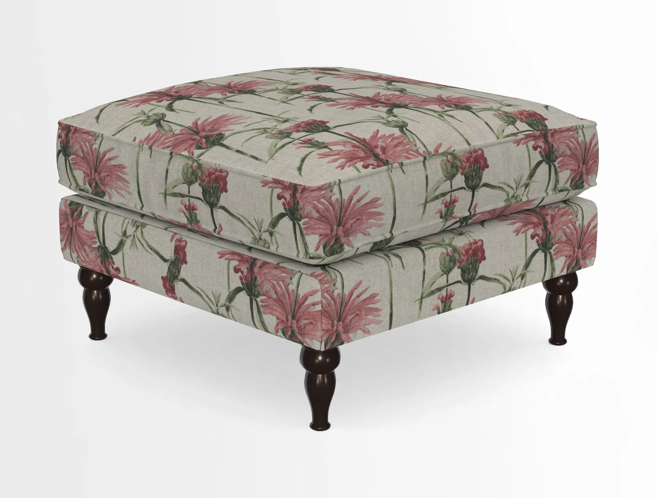 Cooksbridge Standard Footstool in Two Tone Plain Biscuit