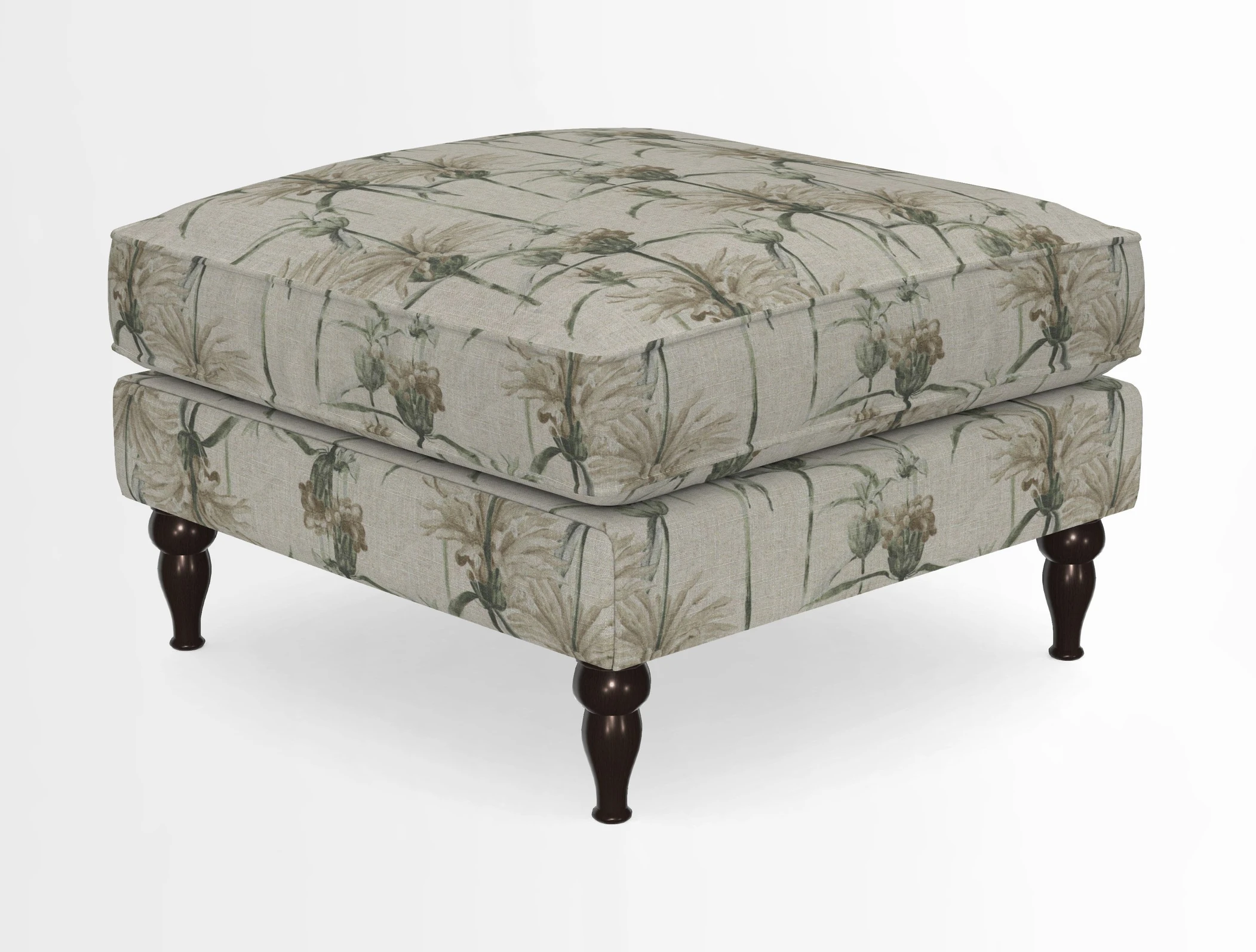 Cooksbridge Standard Footstool in Two Tone Plain Biscuit