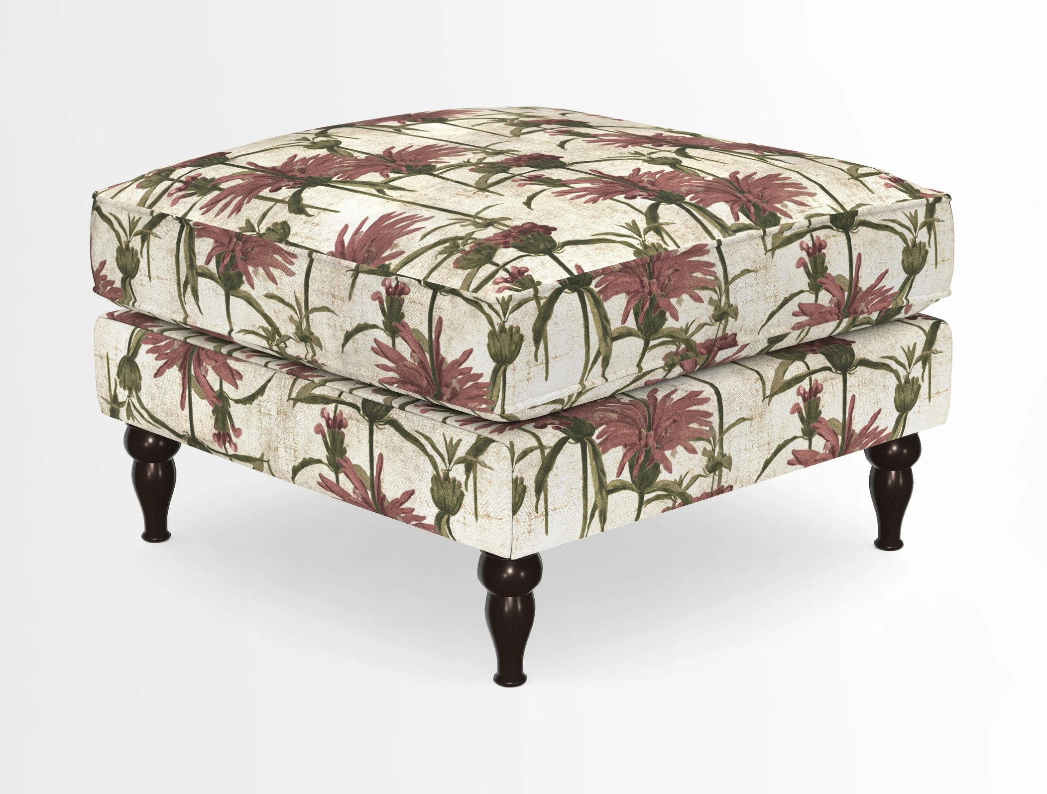 Cooksbridge Standard Footstool in Two Tone Plain Biscuit